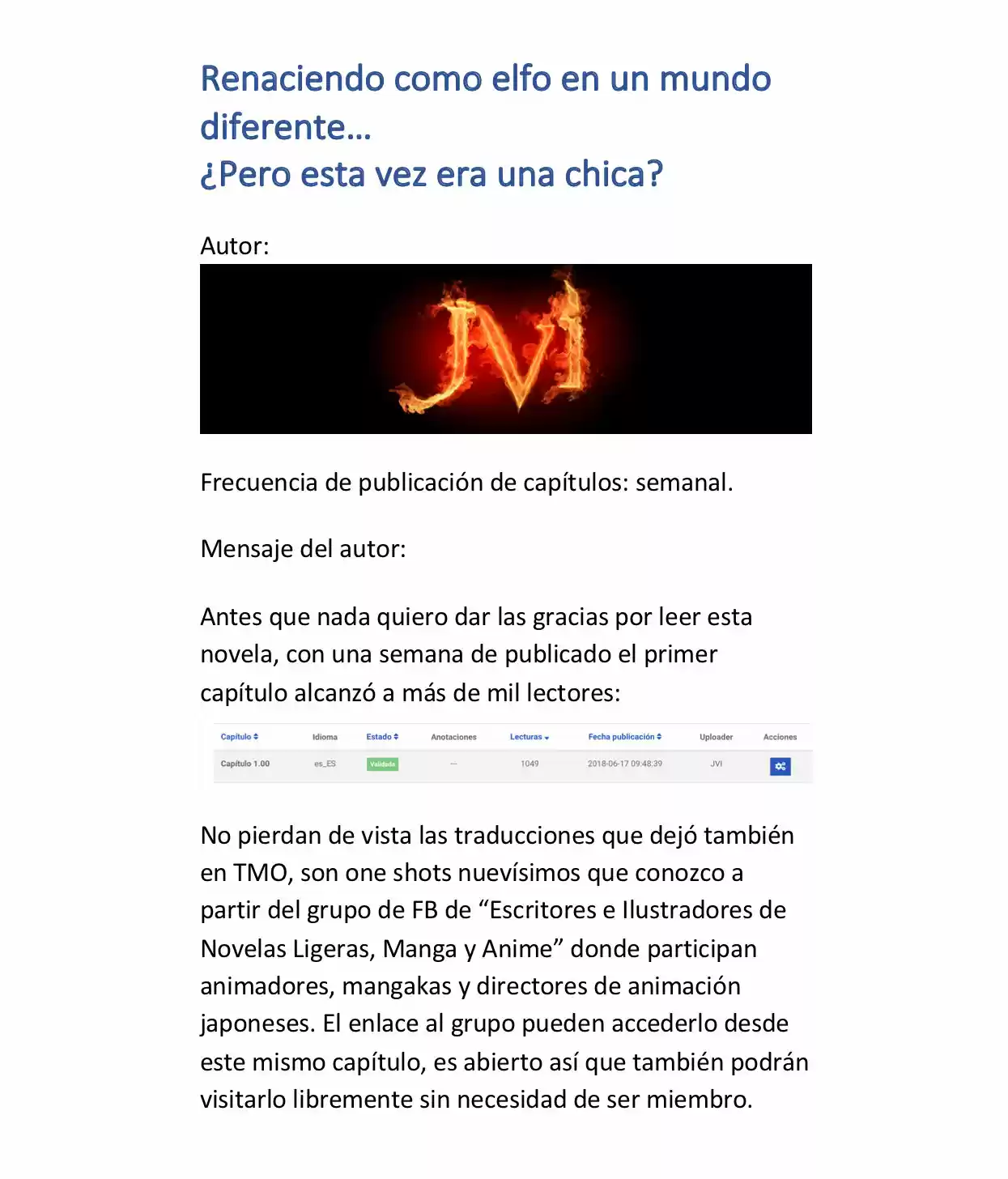 Renaciendo como elfo en un mundo diferente… ¿Pero esta vez era una chica? (2017) - Capítulo 3 - Página 11 - LectorTMOo