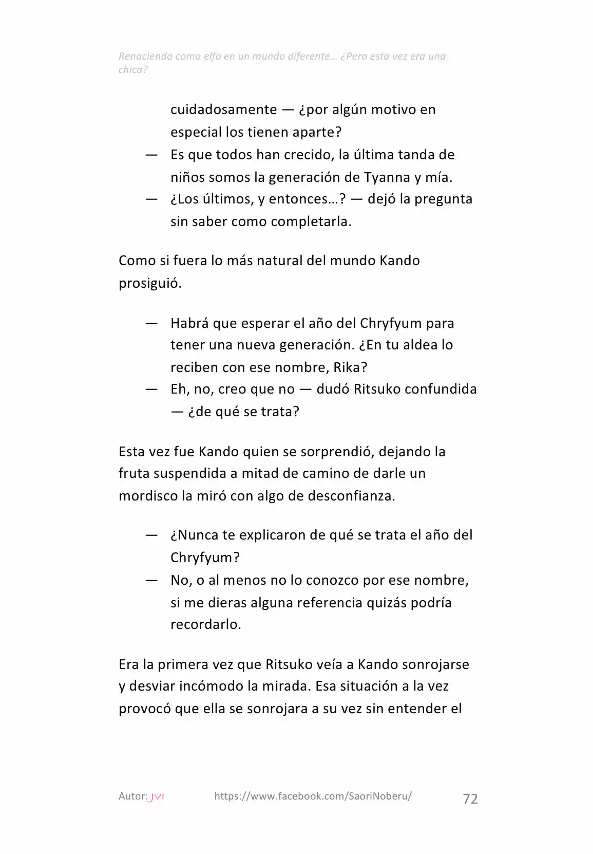 Renaciendo como elfo en un mundo diferente… ¿Pero esta vez era una chica? (2017) - Capítulo 6 - Página 8 - LectorTMOo