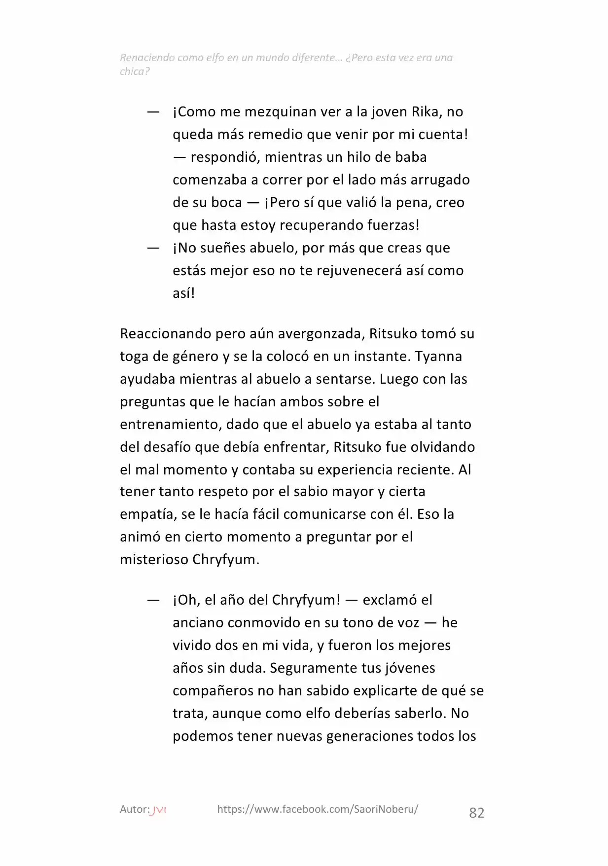 Renaciendo como elfo en un mundo diferente… ¿Pero esta vez era una chica? (2017) - Capítulo 7.1 - Página 4 - LectorTMOo