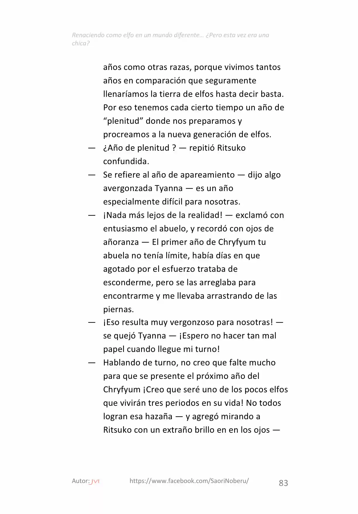 Renaciendo como elfo en un mundo diferente… ¿Pero esta vez era una chica? (2017) - Capítulo 7.1 - Página 5 - LectorTMOo