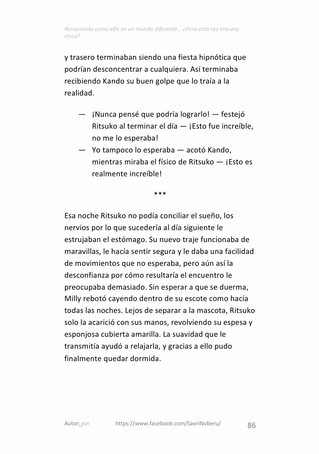Renaciendo como elfo en un mundo diferente… ¿Pero esta vez era una chica? (2017) - Capítulo 7.1 - Página 8 - LectorTMOo