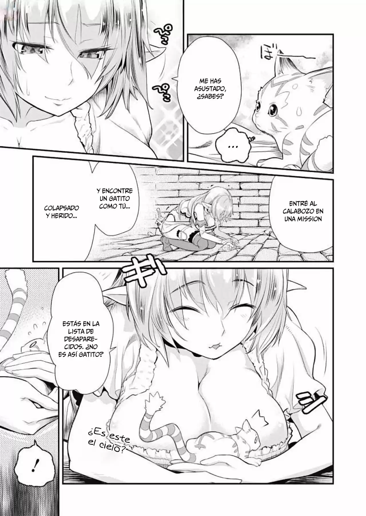 S-Rank Monster no Behemoth Dakedo, Neko to Machigawarete Erufu Musume no Kishi (Pet) Toshite Kurashitemasu (2018) - Capítulo 1 - Página 8 - LectorTMOo