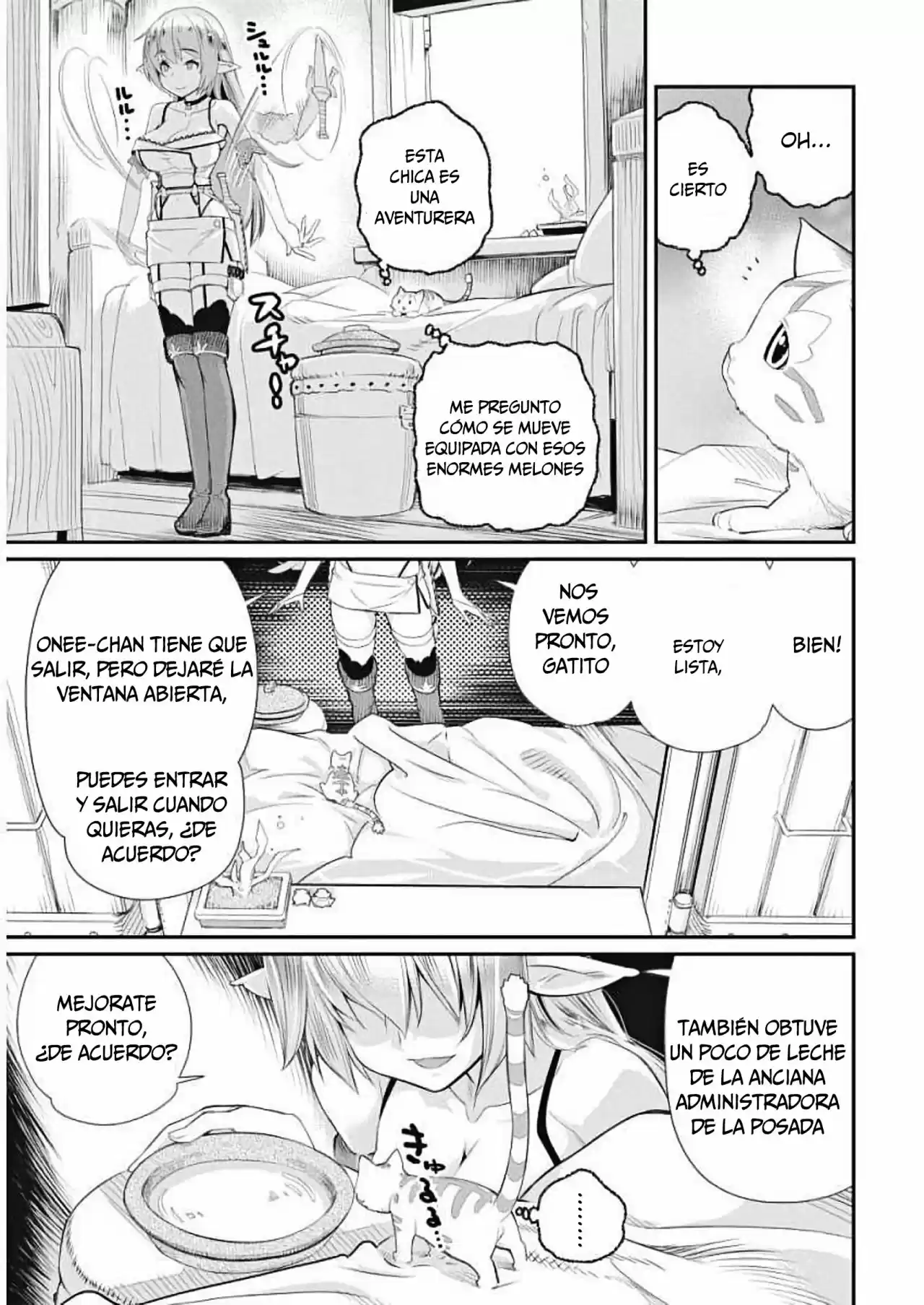 S-Rank Monster no Behemoth Dakedo, Neko to Machigawarete Erufu Musume no Kishi (Pet) Toshite Kurashitemasu (2018) - Capítulo 1 - Página 28 - LectorTMOo