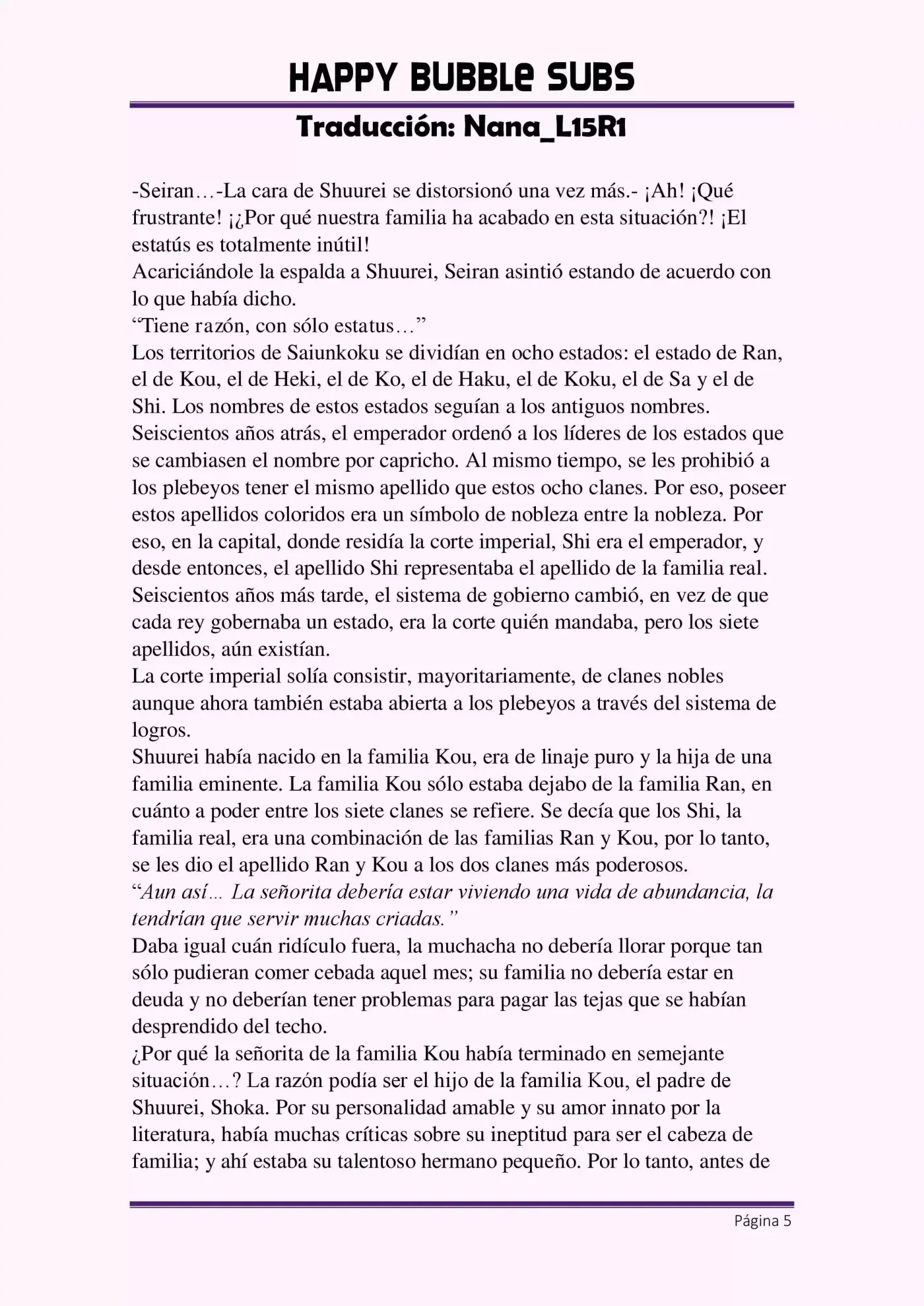 Saiunkoku Monogatari (Novela) (2003) - Capítulo 1 - Página 5 - LectorTMOo