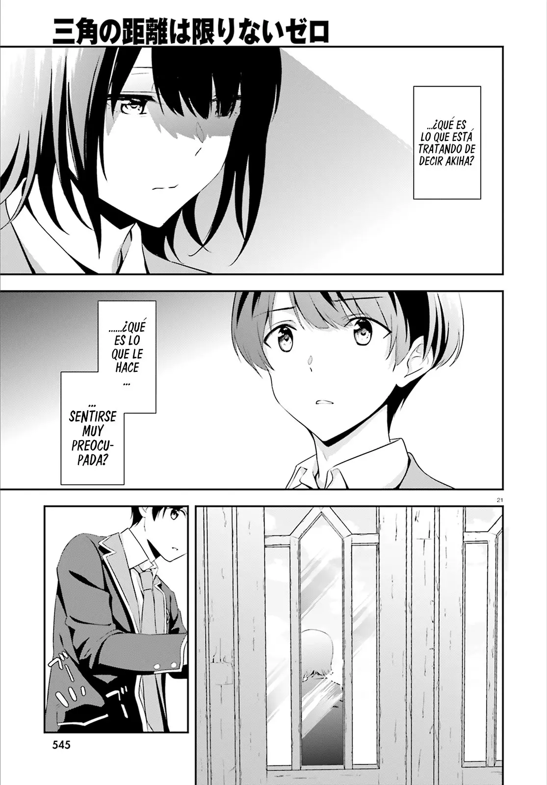 Sankaku no Kyori wa Kagirinai Zero (2019) - Capítulo 4 - Página 21 - LectorTMOo