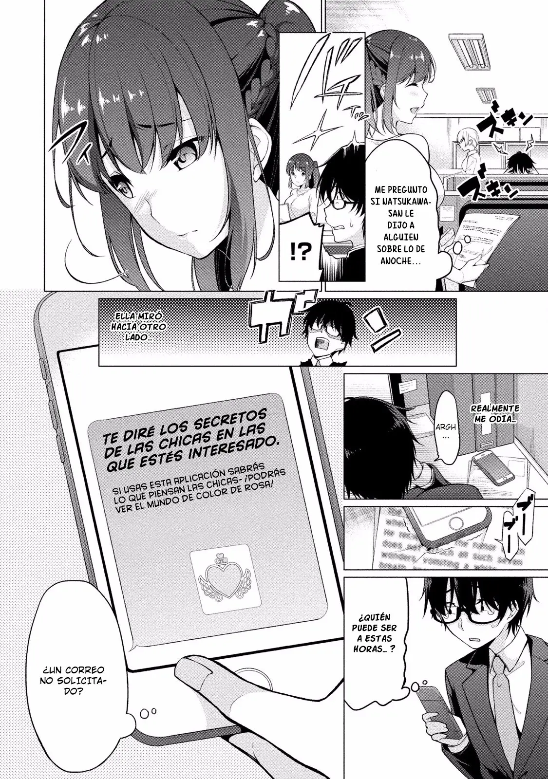 Satou-kun wa Nozoteiru. ~Kami-sama Appli de Onnanoko no Kokoro o Nozoitara Do XX datta (2018) - Capítulo 1 - Página 20 - LectorTMOo