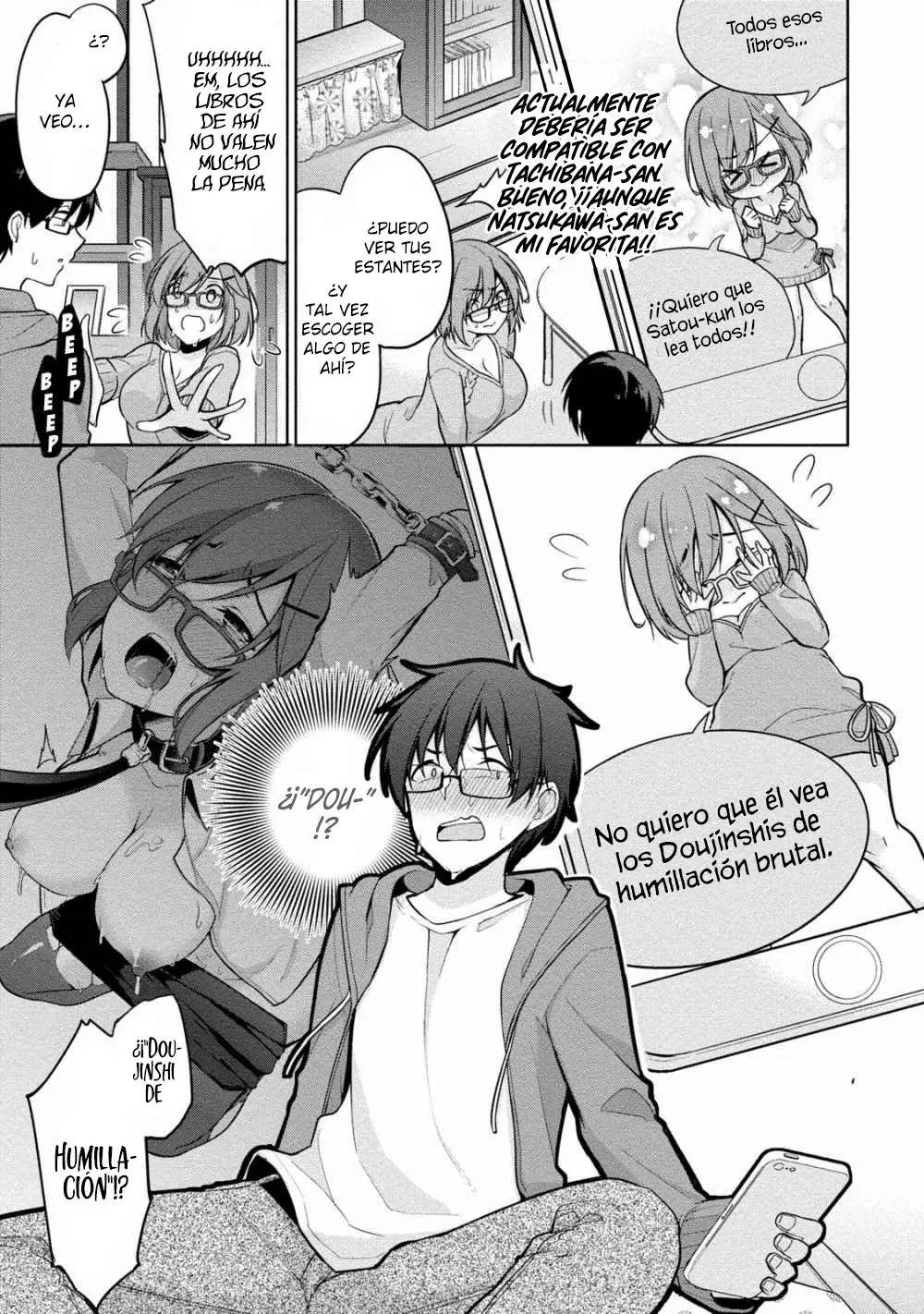 Satou-kun wa Nozoteiru. ~Kami-sama Appli de Onnanoko no Kokoro o Nozoitara Do XX datta (2018) - Capítulo 4 - Página 9 - LectorTMOo