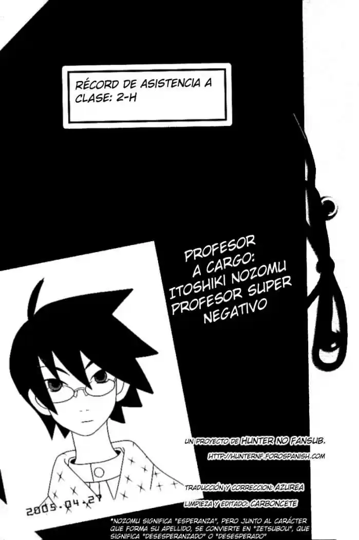 Sayonara Zetsubou Sensei (2005) - Capítulo 1 - Página 18 - LectorTMOo