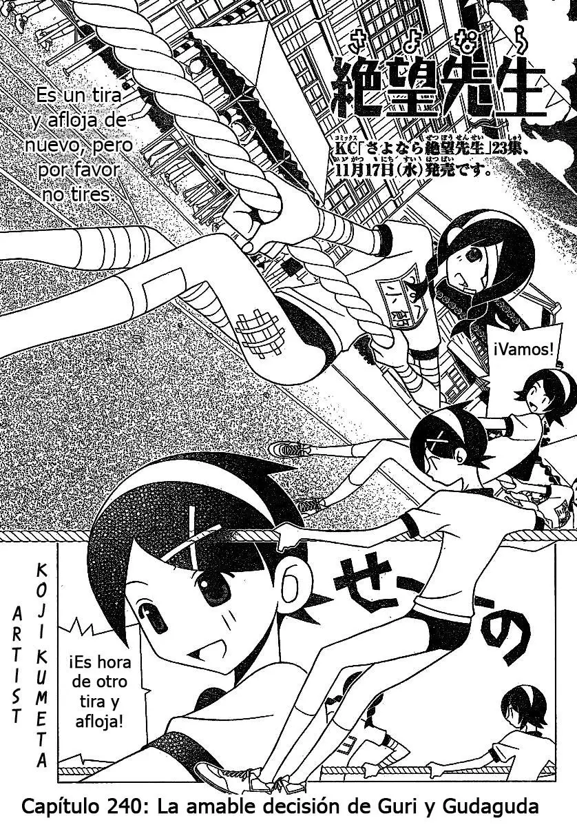 Sayonara Zetsubou Sensei (2005) - Capítulo 240 - Página 1 - LectorTMOo