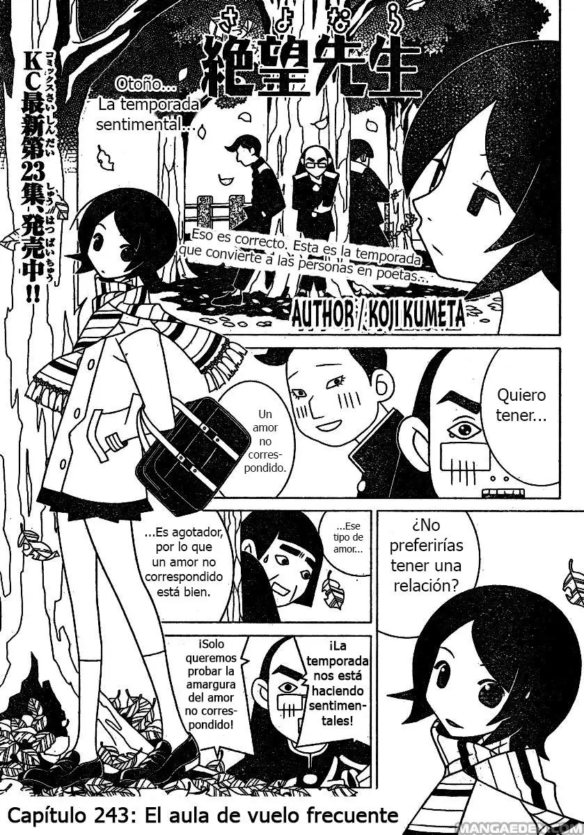 Sayonara Zetsubou Sensei (2005) - Capítulo 243 - Página 1 - LectorTMOo