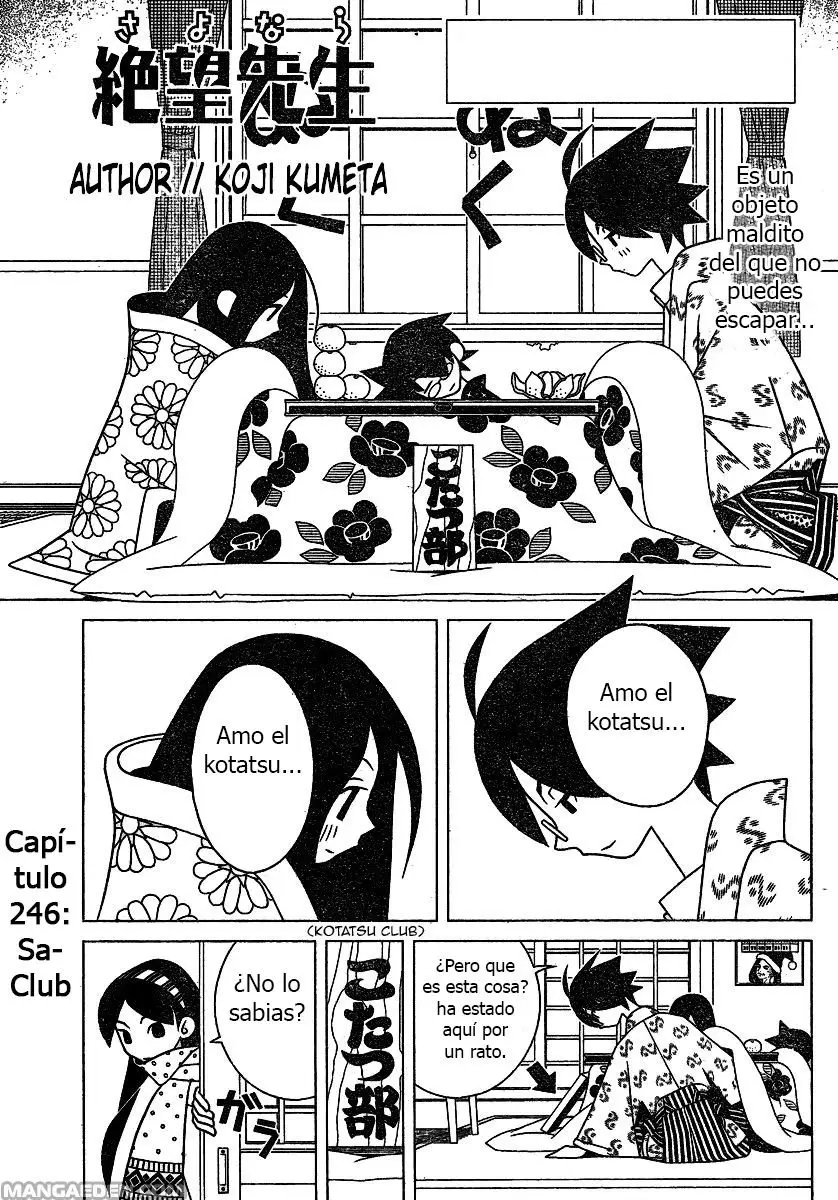 Sayonara Zetsubou Sensei (2005) - Capítulo 246 - Página 1 - LectorTMOo