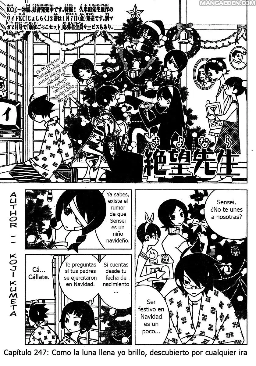 Sayonara Zetsubou Sensei (2005) - Capítulo 247 - Página 1 - LectorTMOo