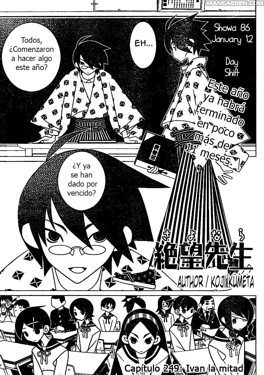 Sayonara Zetsubou Sensei (2005) - Capítulo 249 - Página 1 - LectorTMOo