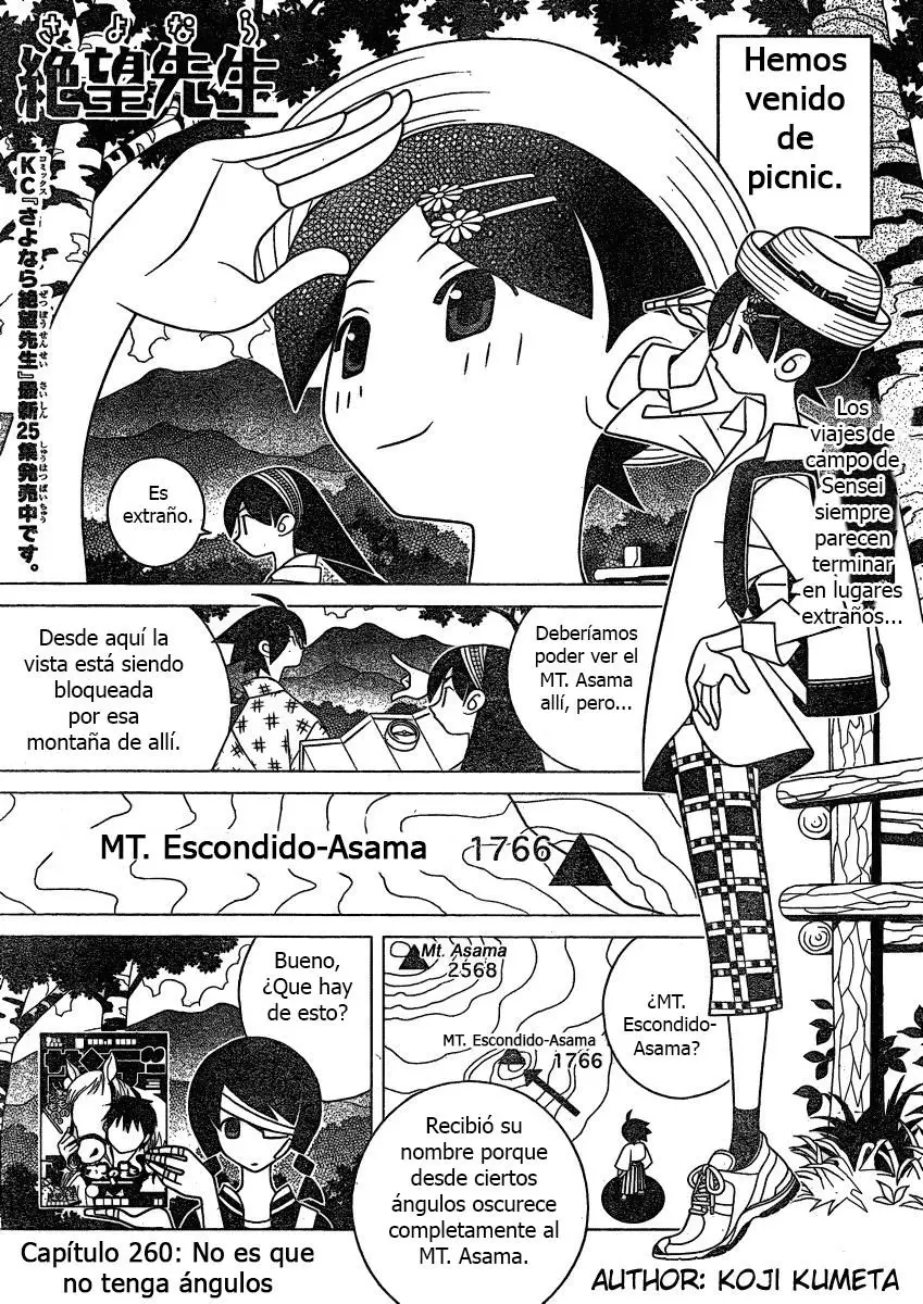 Sayonara Zetsubou Sensei (2005) - Capítulo 260 - Página 1 - LectorTMOo
