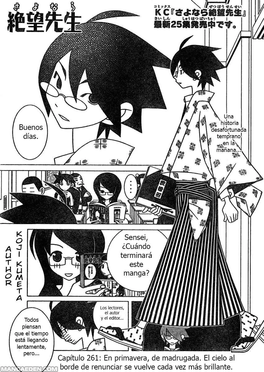 Sayonara Zetsubou Sensei (2005) - Capítulo 261 - Página 1 - LectorTMOo