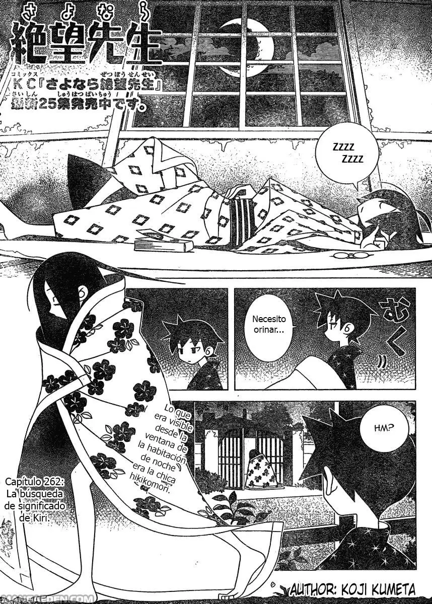 Sayonara Zetsubou Sensei (2005) - Capítulo 262 - Página 1 - LectorTMOo