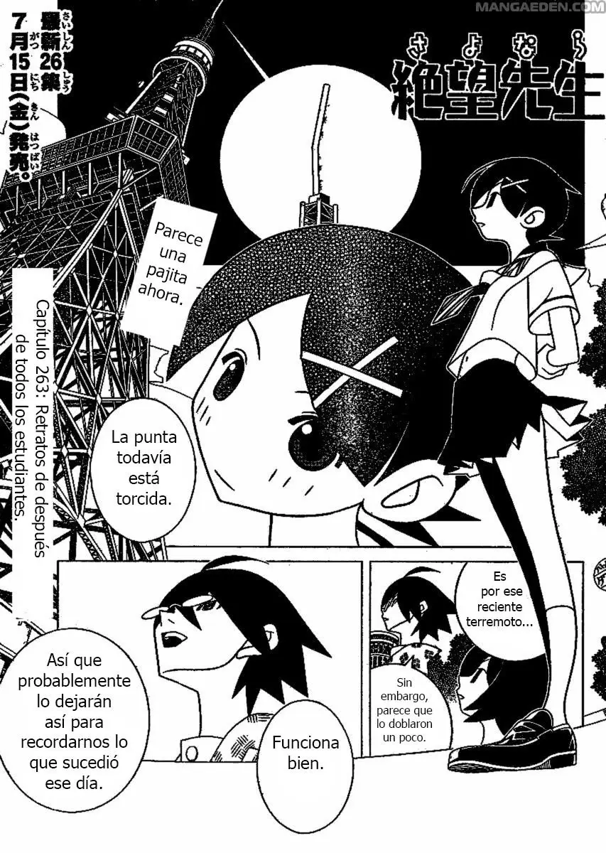 Sayonara Zetsubou Sensei (2005) - Capítulo 263 - Página 1 - LectorTMOo