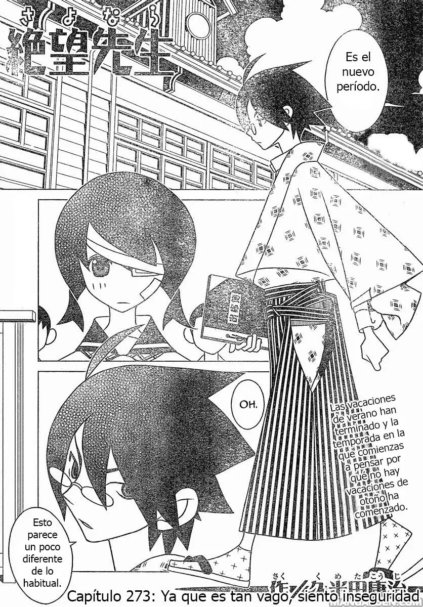 Sayonara Zetsubou Sensei (2005) - Capítulo 273 - Página 1 - LectorTMOo