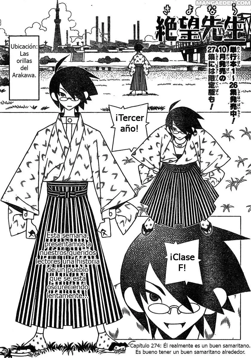 Sayonara Zetsubou Sensei (2005) - Capítulo 274 - Página 1 - LectorTMOo