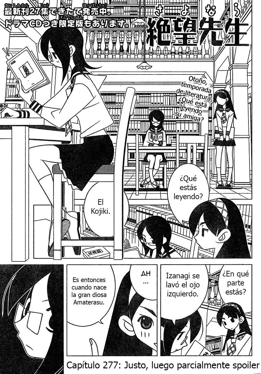 Sayonara Zetsubou Sensei (2005) - Capítulo 277 - Página 1 - LectorTMOo