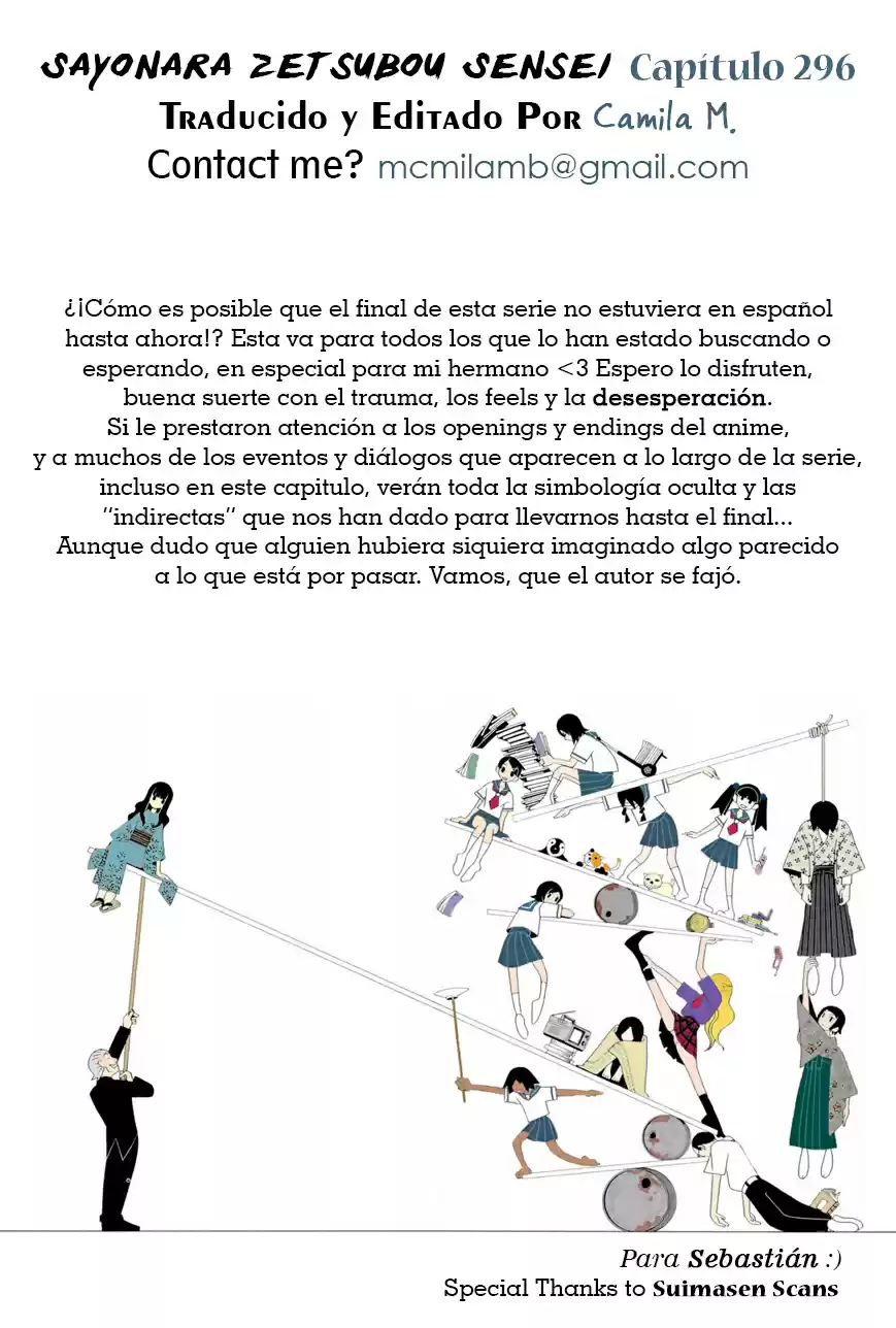 Sayonara Zetsubou Sensei (2005) - Capítulo 296 - Página 14 - LectorTMOo