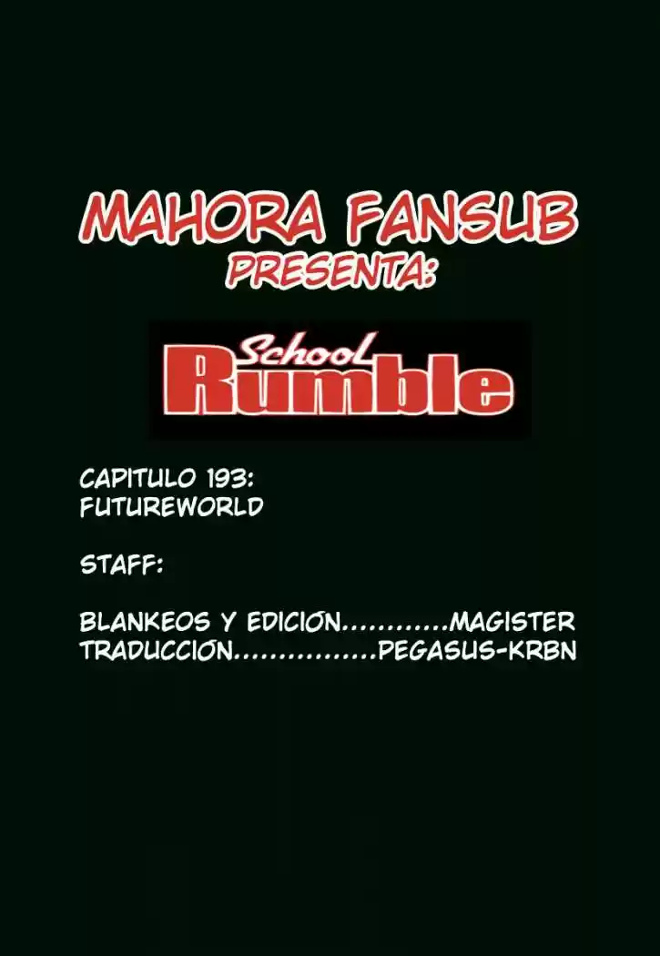 School Rumble (2002) - Capítulo 193 - Página 11 - LectorTMOo