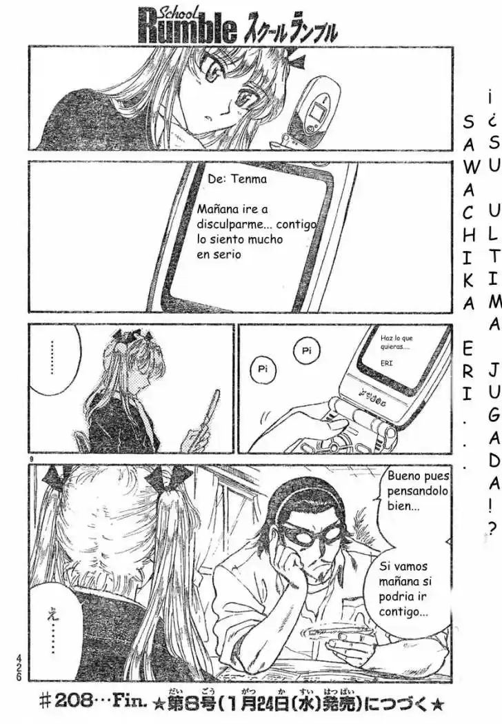 School Rumble (2002) - Capítulo 208 - Página 9 - LectorTMOo