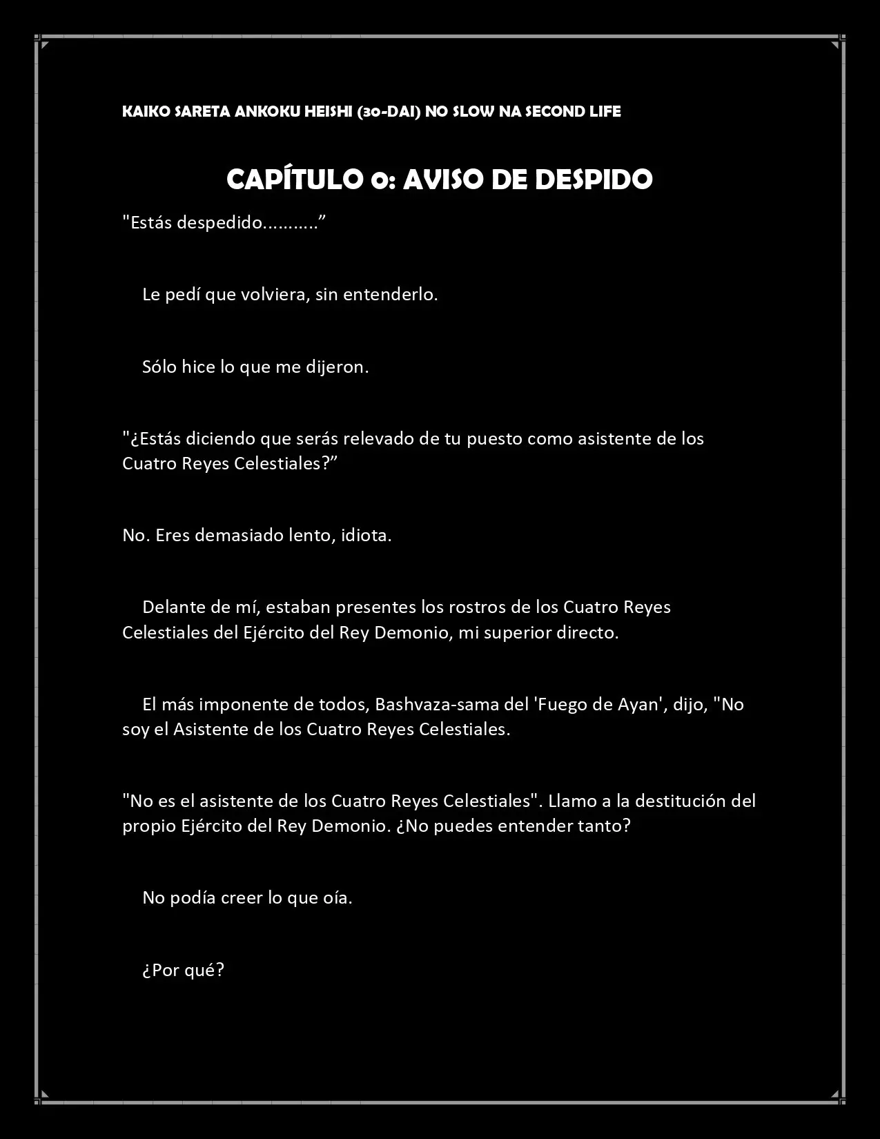 Segunda vida lenta de un soldado oscuro despedido (30 años) (2020) - Capítulo  - Página 5 - LectorTMOo