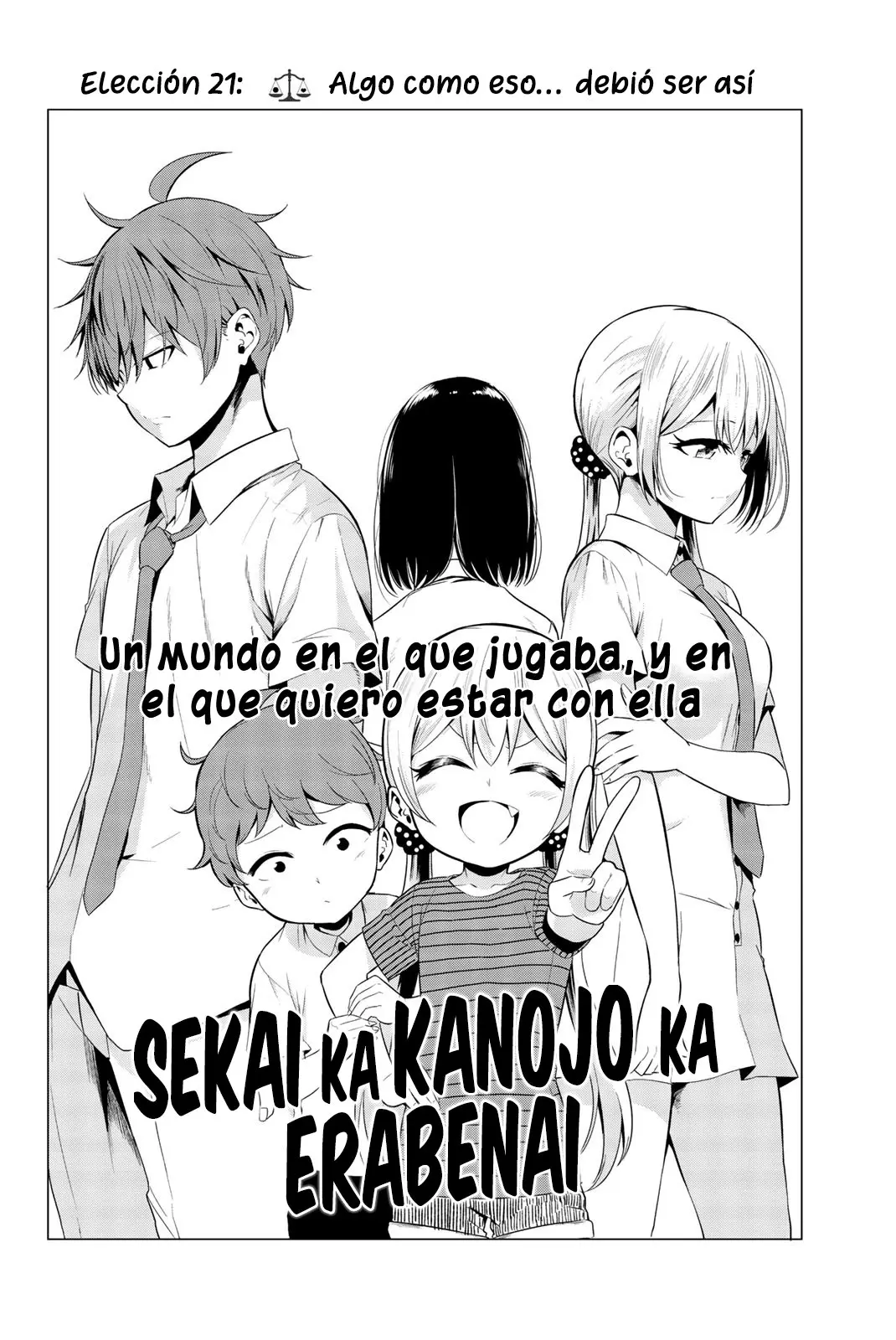 Sekai ka Kanojo ka Erabenai (2017) - Capítulo 21 - Página 4 - LectorTMOo