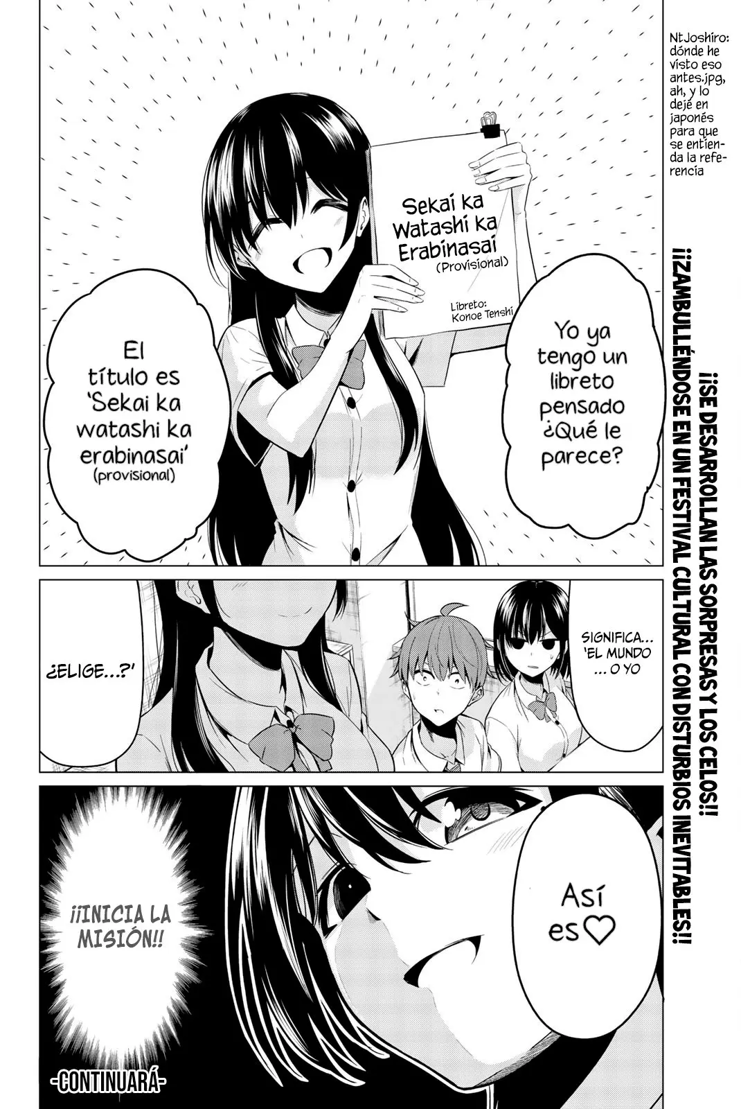 Sekai ka Kanojo ka Erabenai (2017) - Capítulo 25 - Página 39 - LectorTMOo