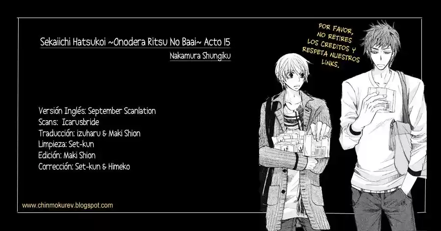 Sekaiichi Hatsukoi 一Onodera Ritsu no baai一 (2006) - Capítulo 22 - Página 1 - LectorTMOo