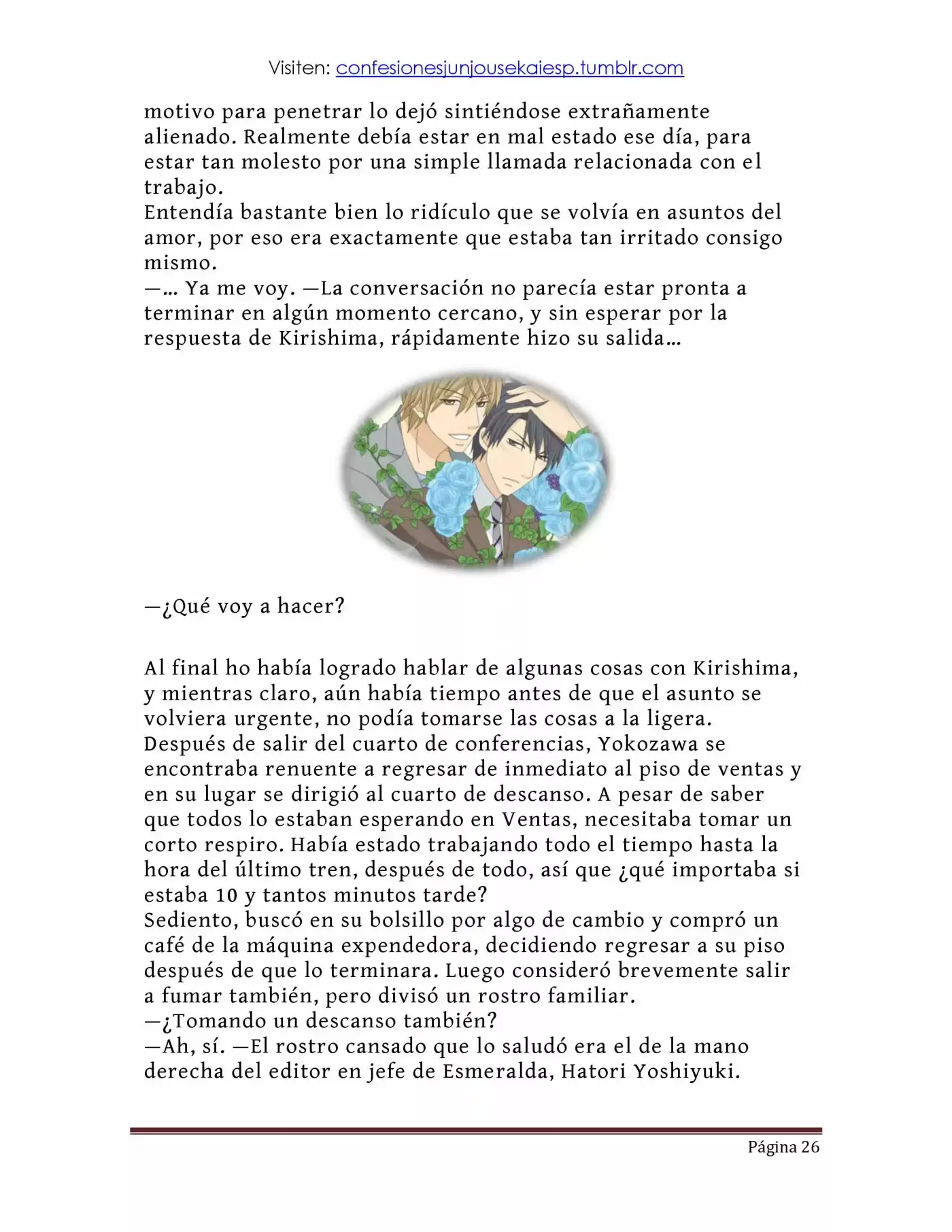 Sekaiichi Hatsukoi: Yokozawa Takafumi no Baai (Novela) (2011) - Capítulo 10 - Página 20 - LectorTMOo