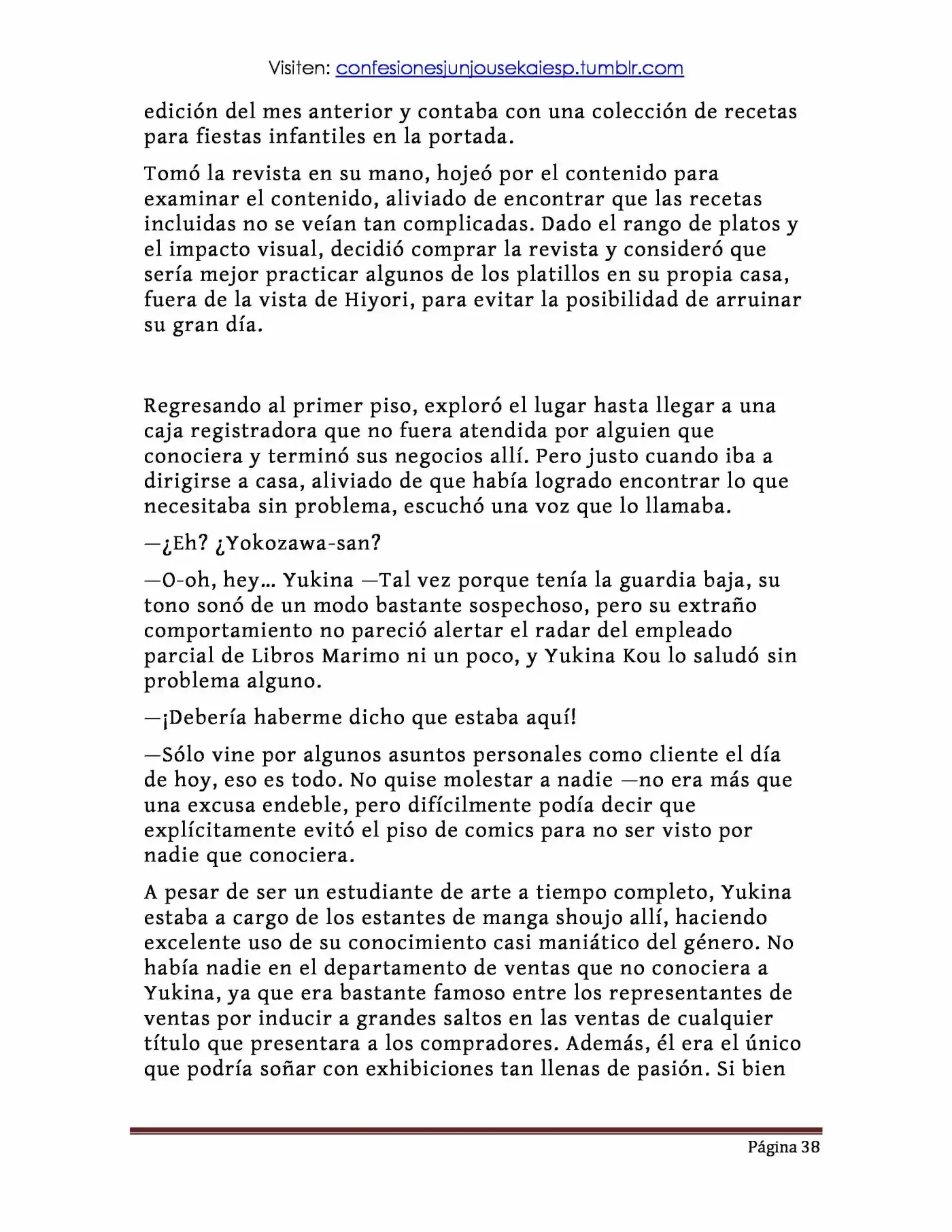 Sekaiichi Hatsukoi: Yokozawa Takafumi no Baai (Novela) (2011) - Capítulo 10 - Página 32 - LectorTMOo