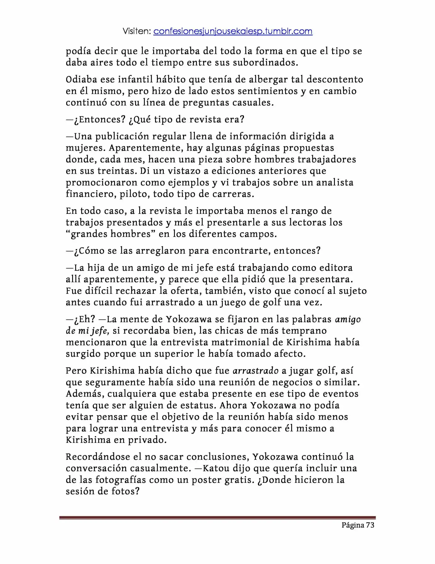 Sekaiichi Hatsukoi: Yokozawa Takafumi no Baai (Novela) (2011) - Capítulo 12 - Página 1 - LectorTMOo