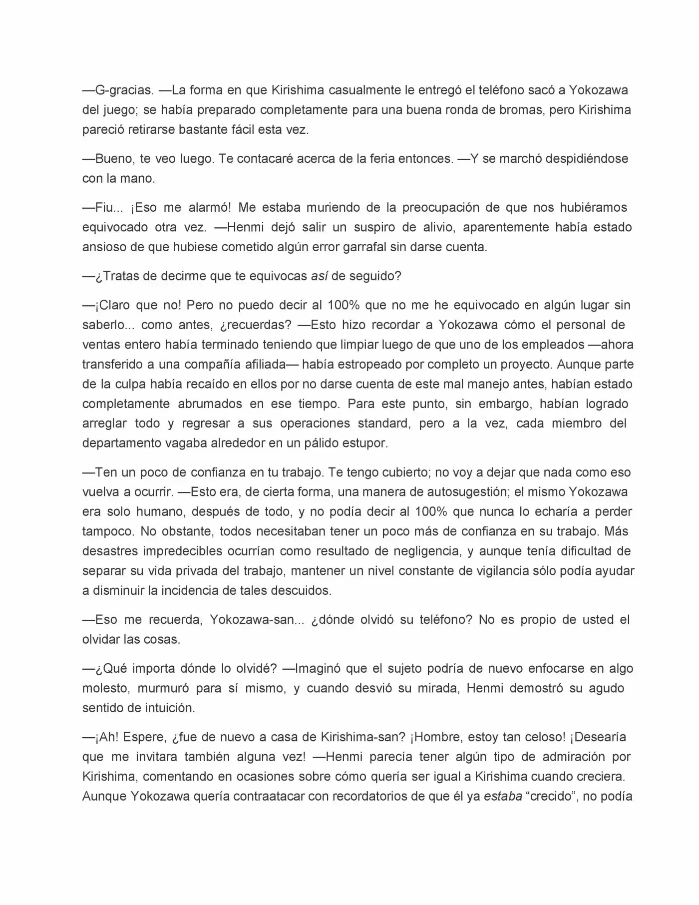 Sekaiichi Hatsukoi: Yokozawa Takafumi no Baai (Novela) (2011) - Capítulo 15 - Página 7 - LectorTMOo