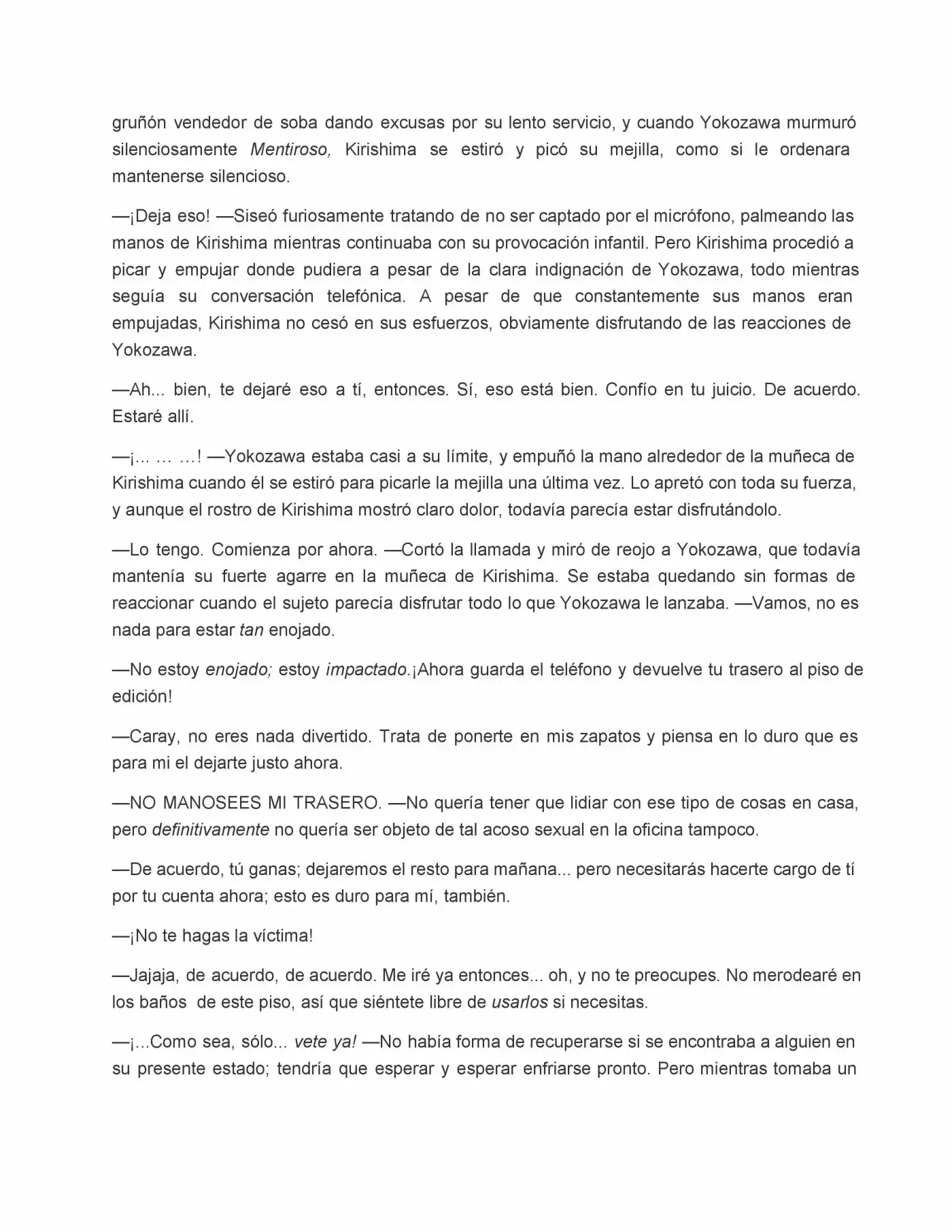 Sekaiichi Hatsukoi: Yokozawa Takafumi no Baai (Novela) (2011) - Capítulo 15 - Página 33 - LectorTMOo