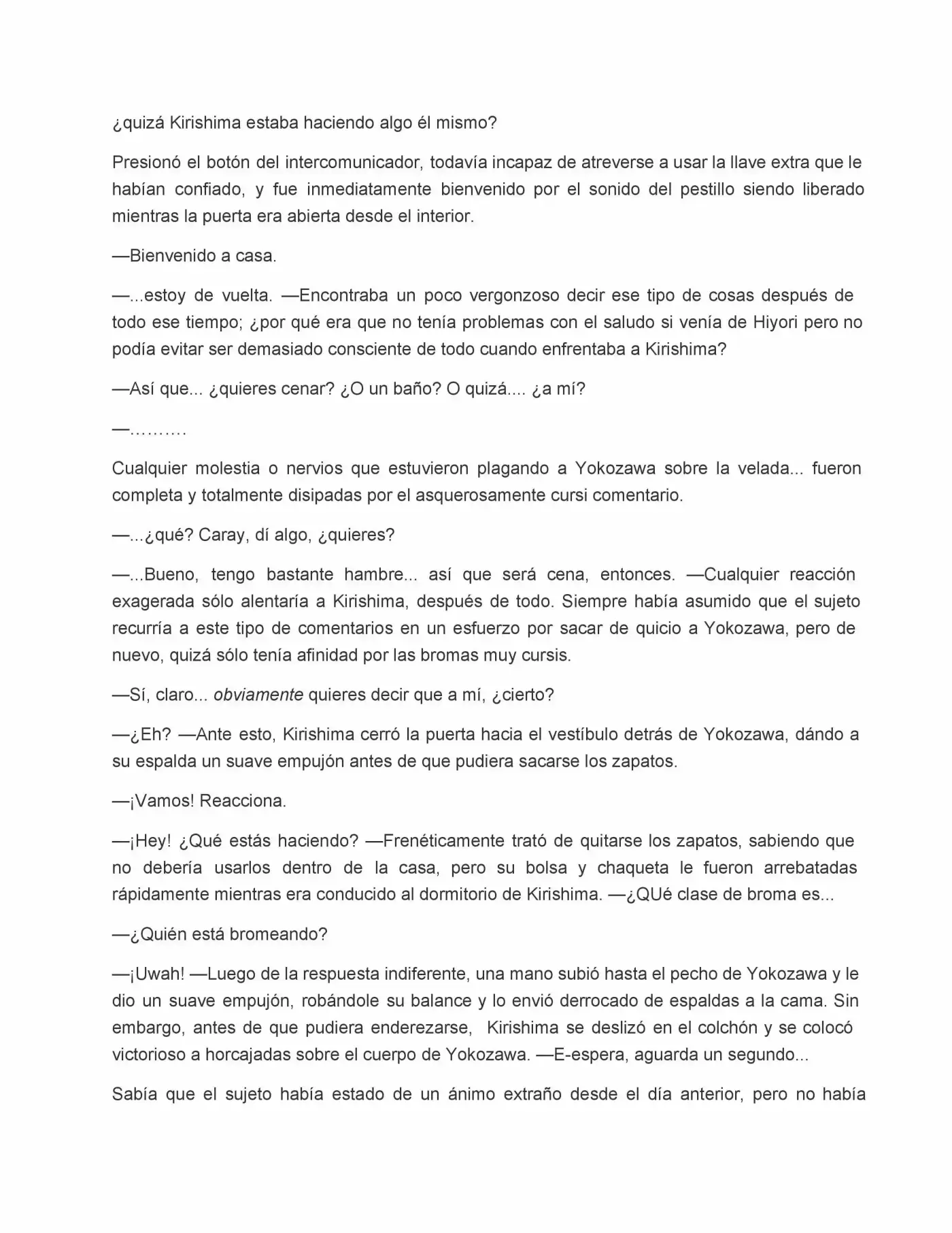 Sekaiichi Hatsukoi: Yokozawa Takafumi no Baai (Novela) (2011) - Capítulo 16 - Página 6 - LectorTMOo
