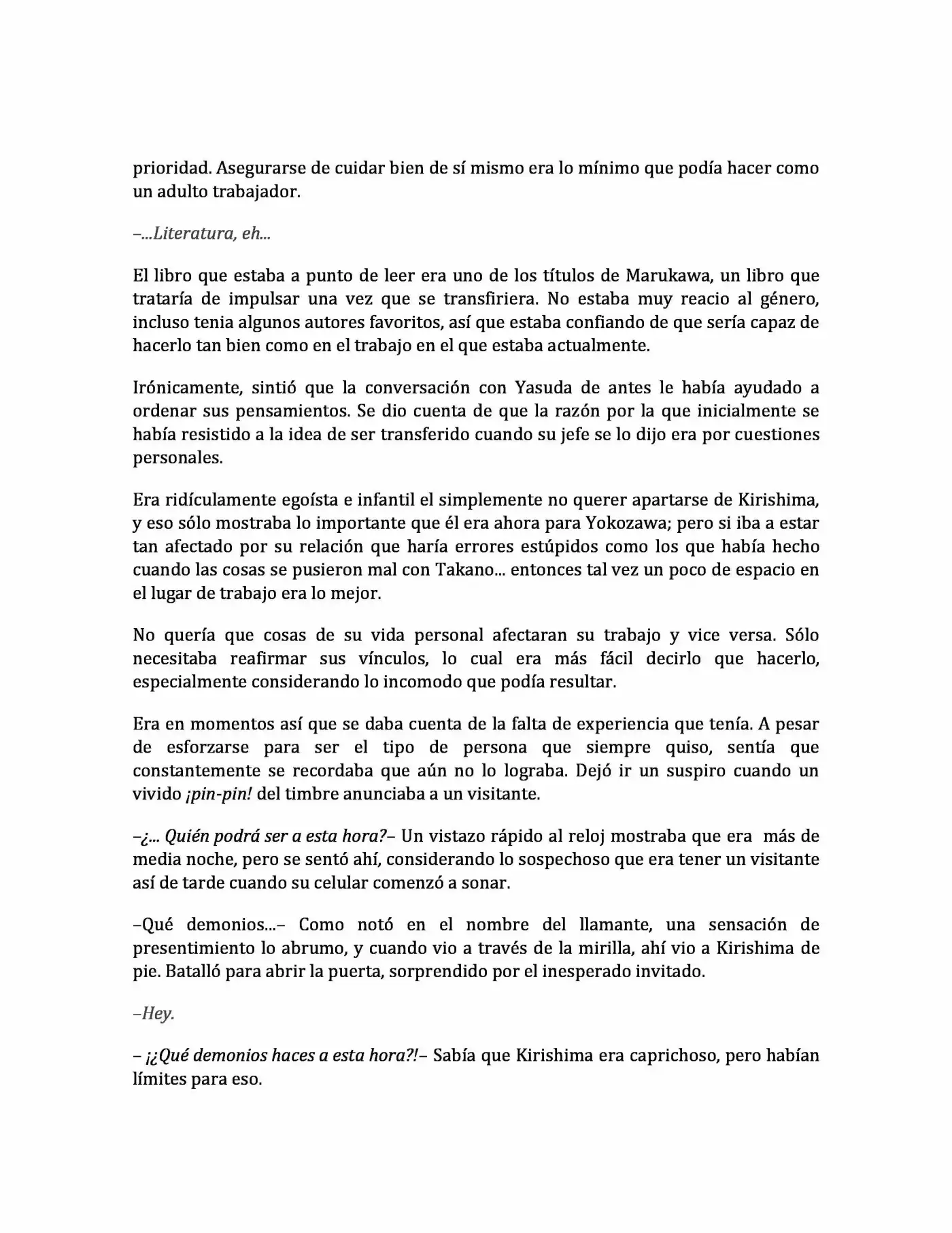 Sekaiichi Hatsukoi: Yokozawa Takafumi no Baai (Novela) (2011) - Capítulo 23 - Página 17 - LectorTMOo