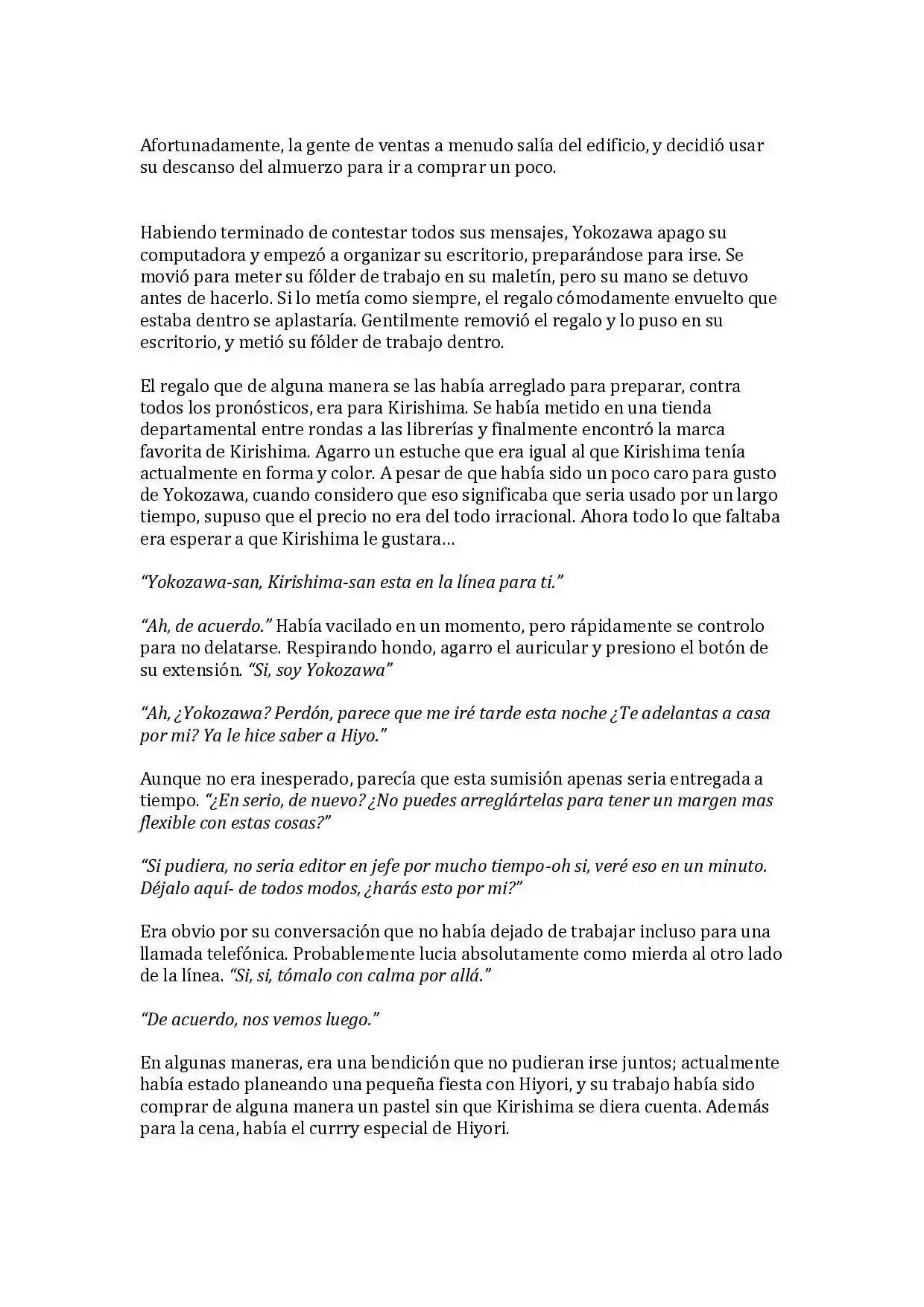 Sekaiichi Hatsukoi: Yokozawa Takafumi no Baai (Novela) (2011) - Capítulo 5 - Página 18 - LectorTMOo