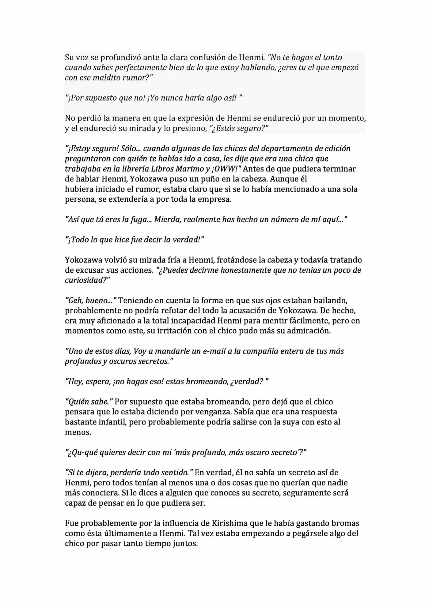 Sekaiichi Hatsukoi: Yokozawa Takafumi no Baai (Novela) (2011) - Capítulo 8 - Página 16 - LectorTMOo