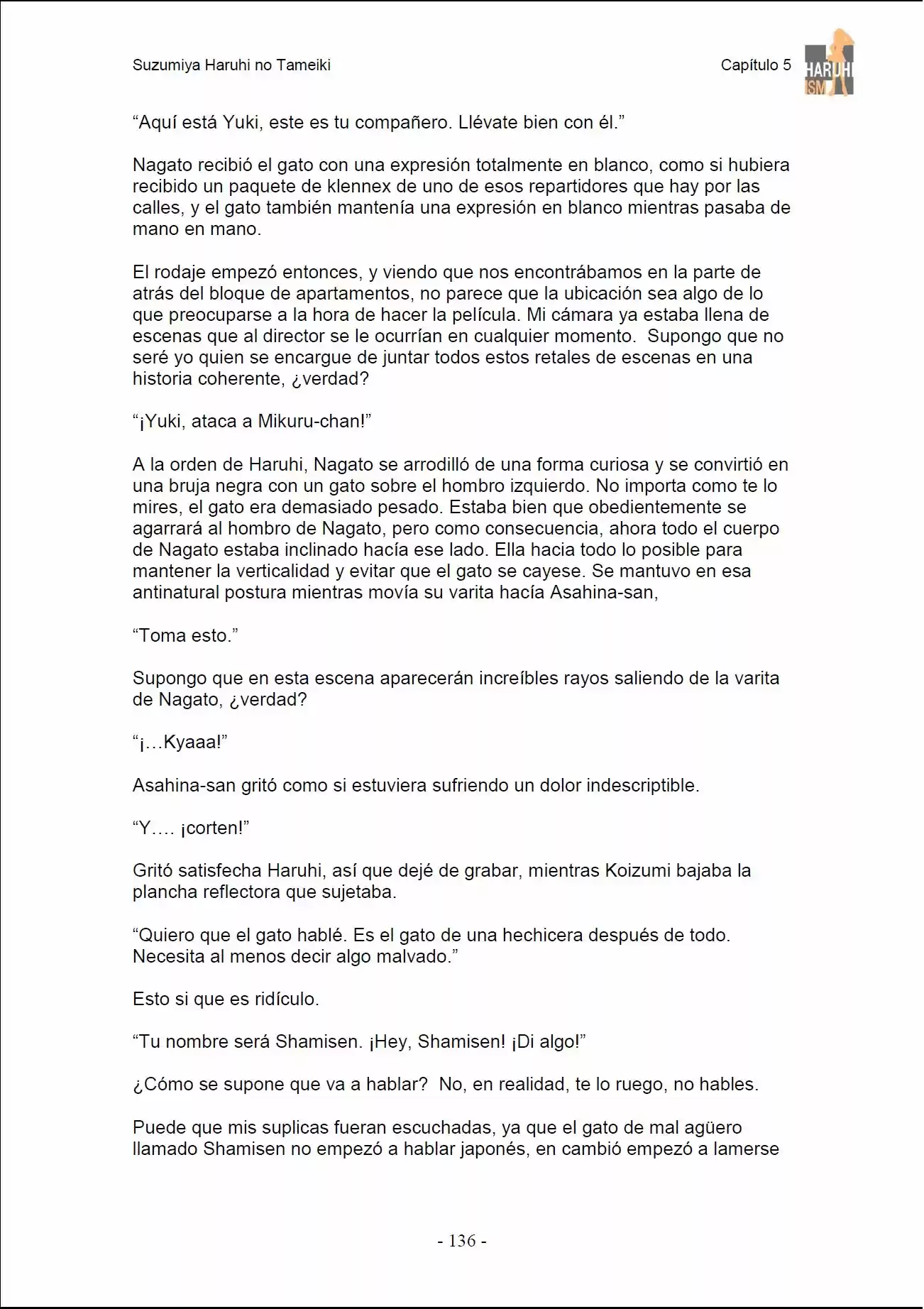 Suzumiya Haruhi no Yuuutsu (Novela) (2003) - Capítulo 14 - Página 8 - LectorTMOo
