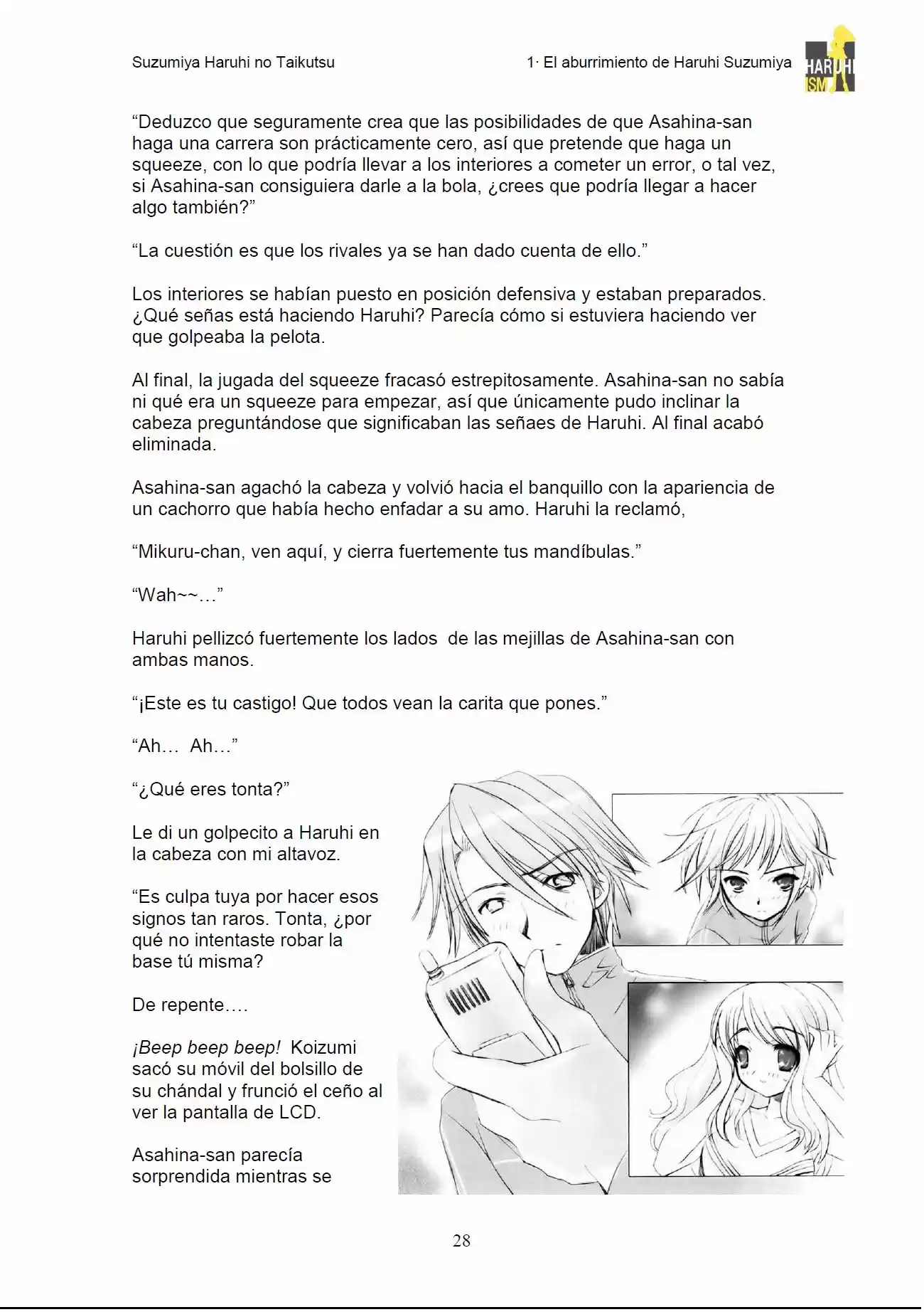 Suzumiya Haruhi no Yuuutsu (Novela) (2003) - Capítulo 16 - Página 28 - LectorTMOo