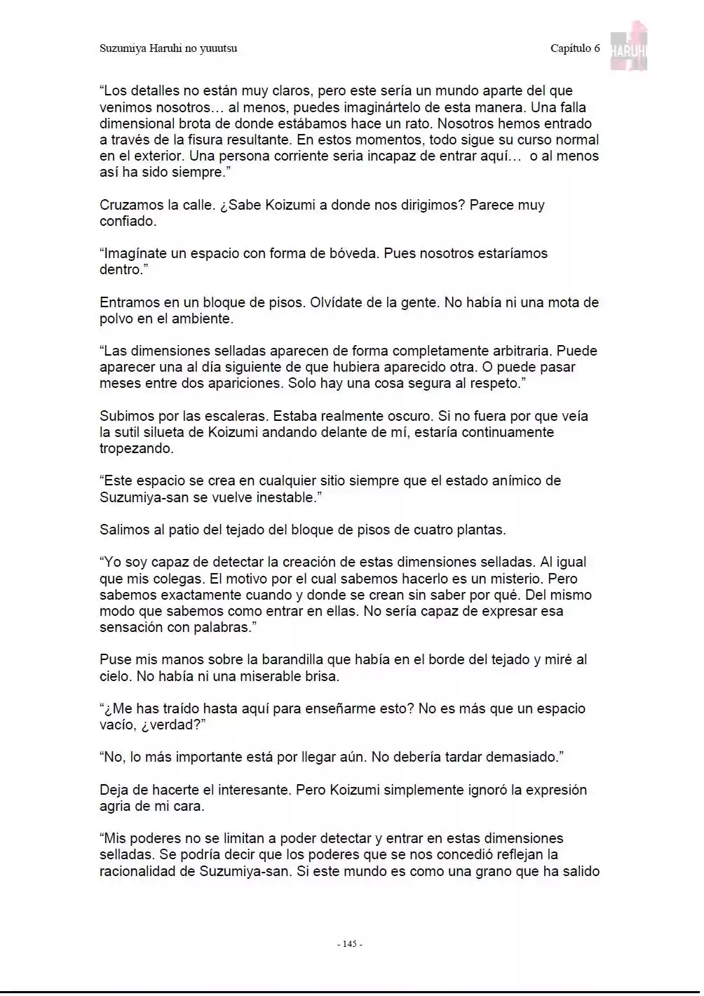 Suzumiya Haruhi no Yuuutsu (Novela) (2003) - Capítulo 6 - Página 19 - LectorTMOo