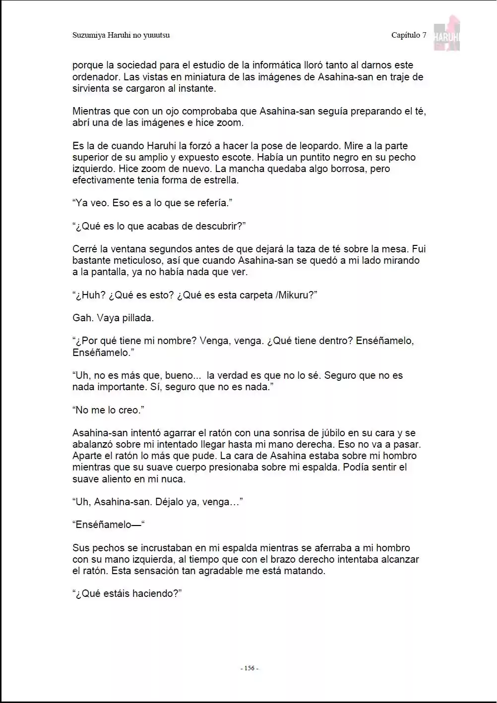 Suzumiya Haruhi no Yuuutsu (Novela) (2003) - Capítulo 7 - Página 6 - LectorTMOo