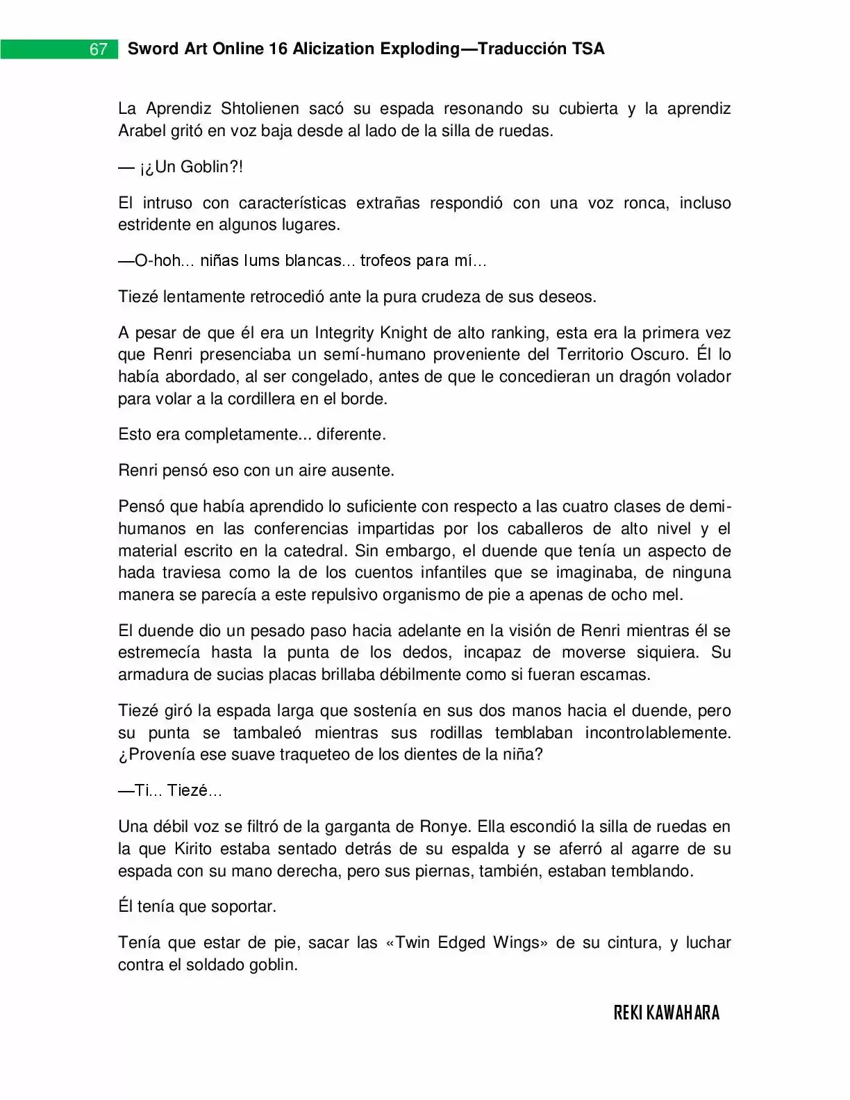 Sword Art Online: Aincrad (2010) - Capítulo 16 - Página 67 - LectorTMOo