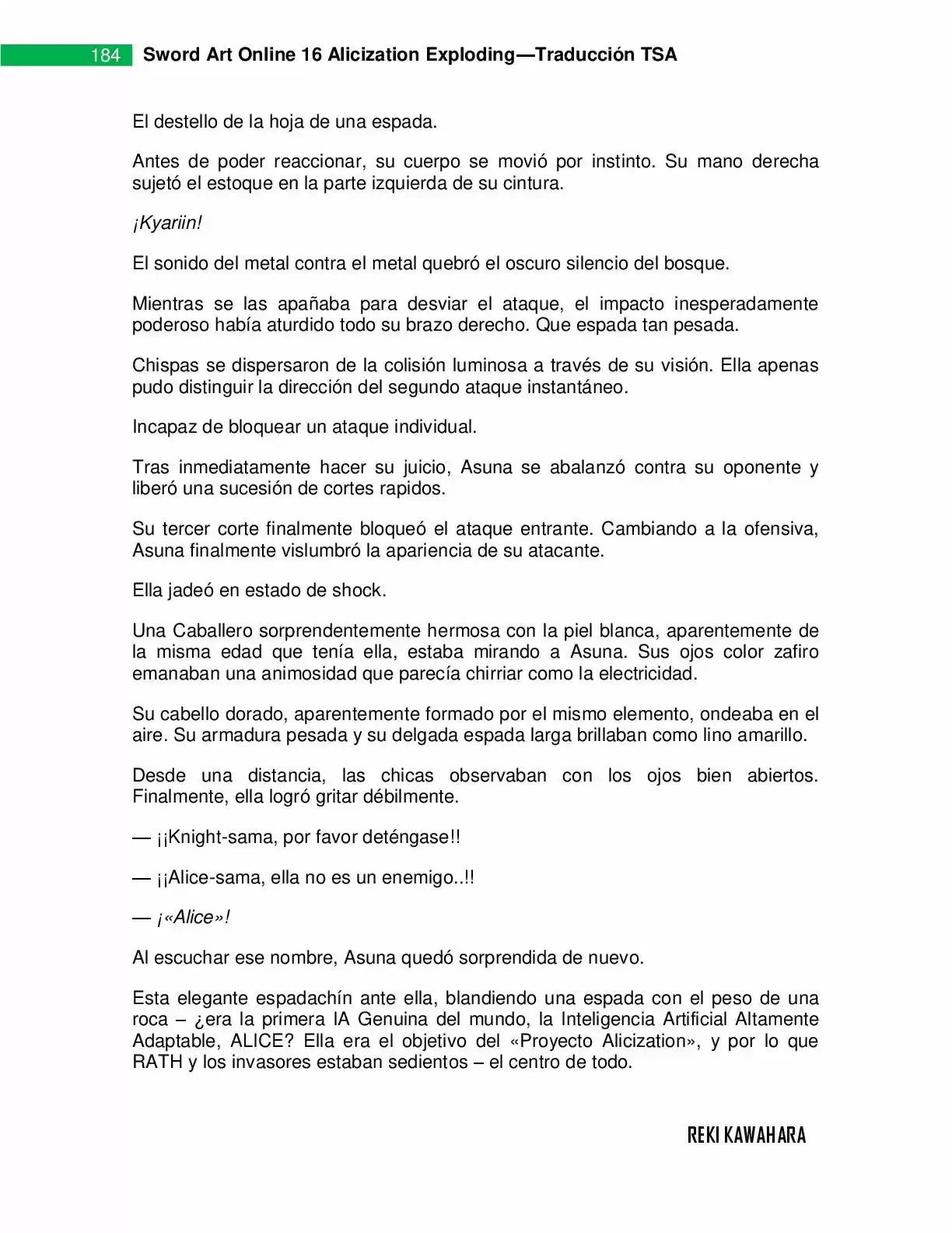 Sword Art Online: Aincrad (2010) - Capítulo 16 - Página 184 - LectorTMOo