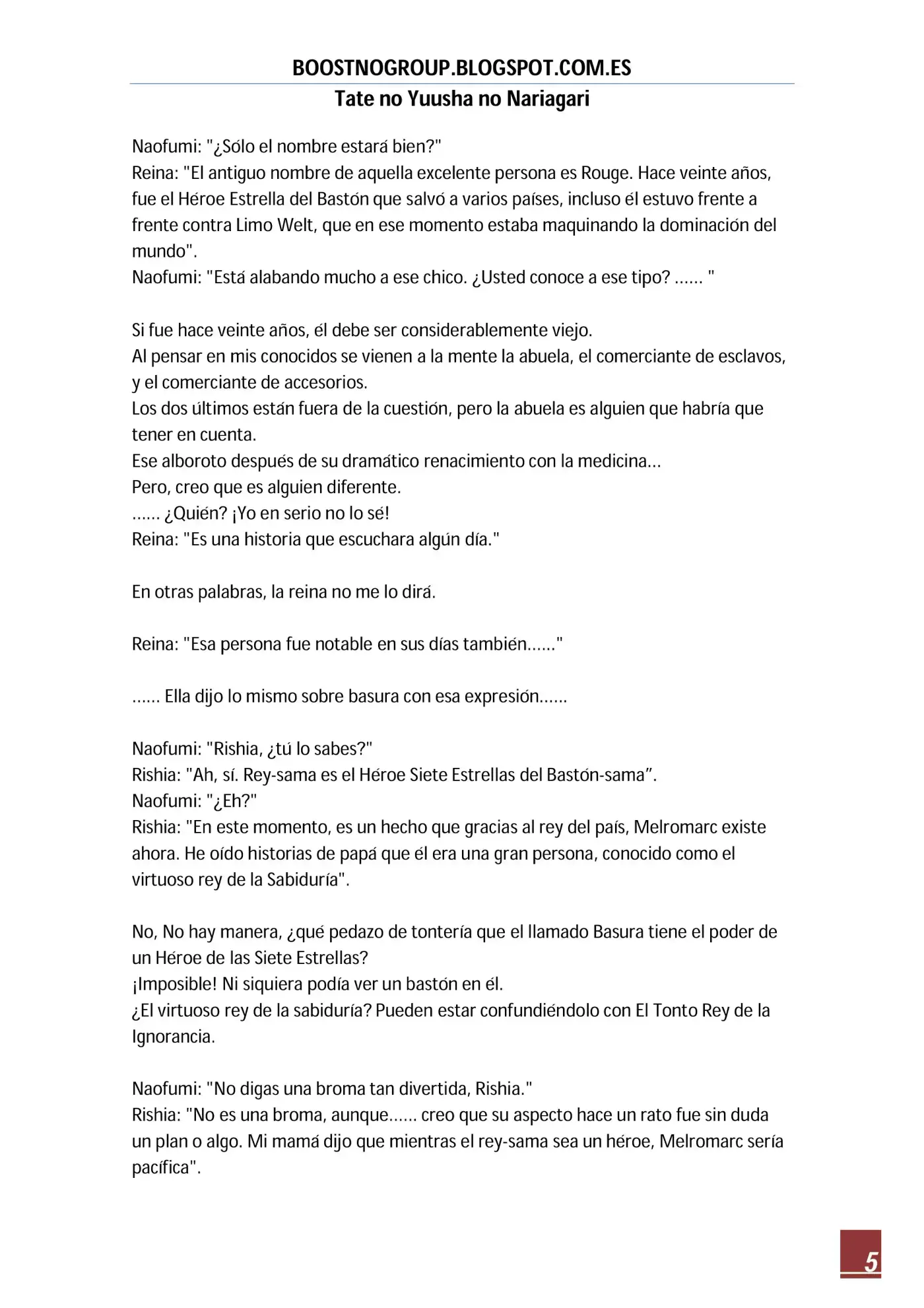 Tate no Yuusha no Nariagari (Novela) (2013) - Capítulo 112 - Página 5 - LectorTMOo