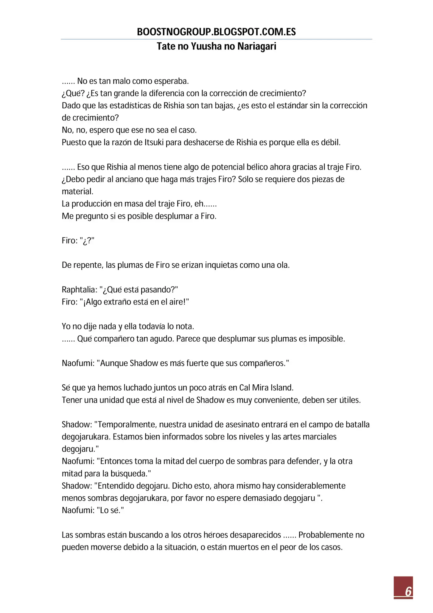 Tate no Yuusha no Nariagari (Novela) (2013) - Capítulo 122 - Página 6 - LectorTMOo