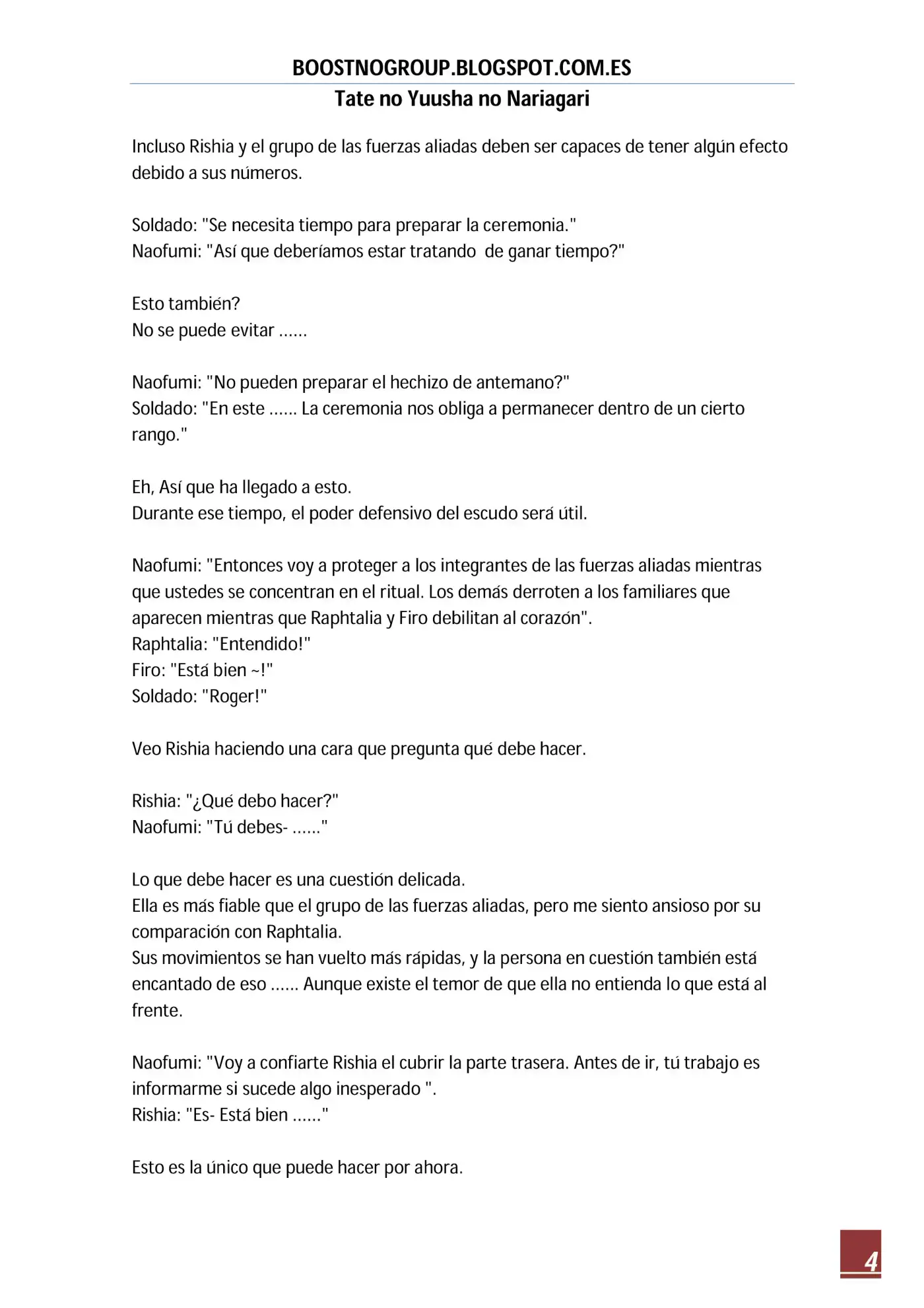Tate no Yuusha no Nariagari (Novela) (2013) - Capítulo 124 - Página 4 - LectorTMOo