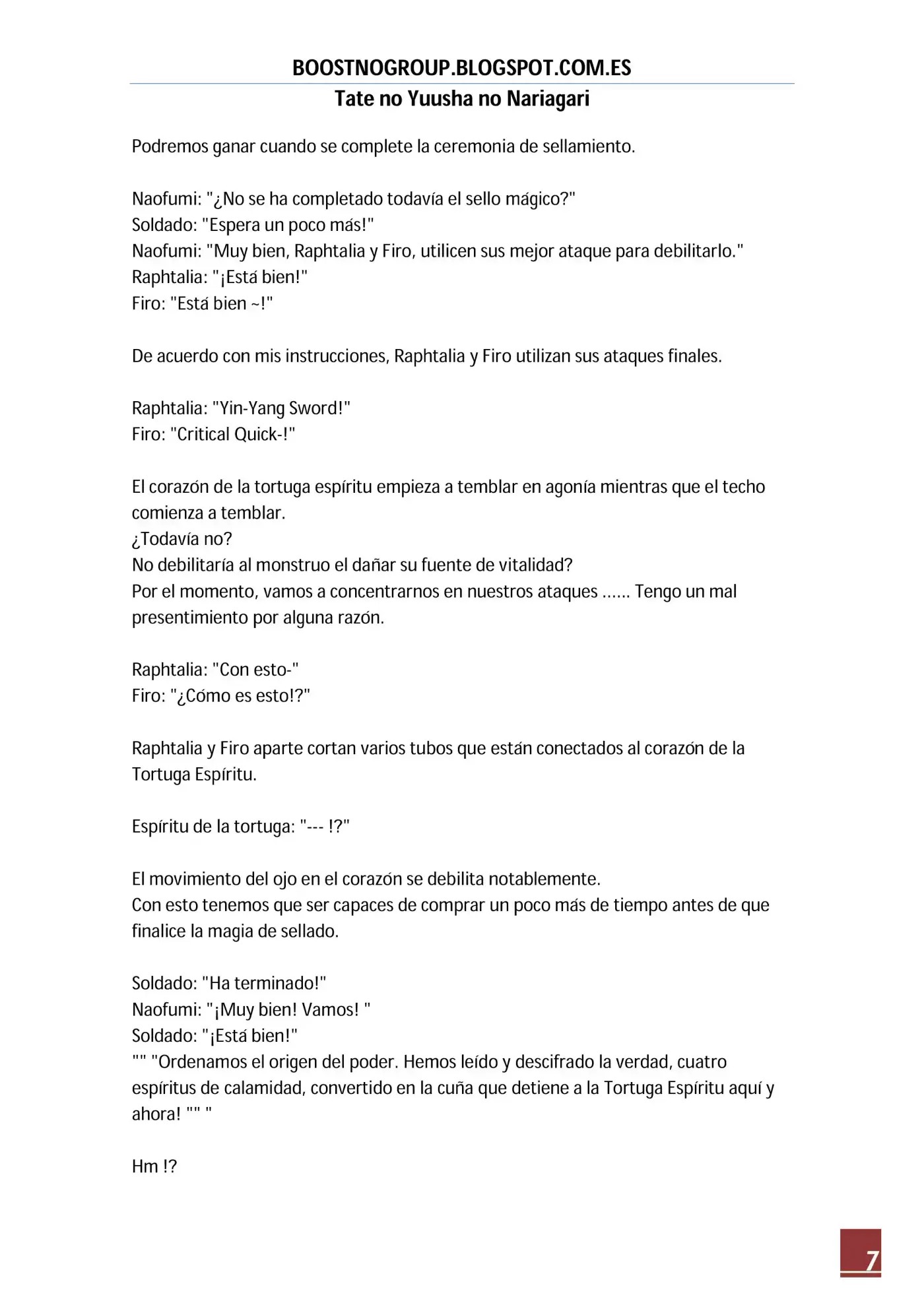 Tate no Yuusha no Nariagari (Novela) (2013) - Capítulo 124 - Página 7 - LectorTMOo
